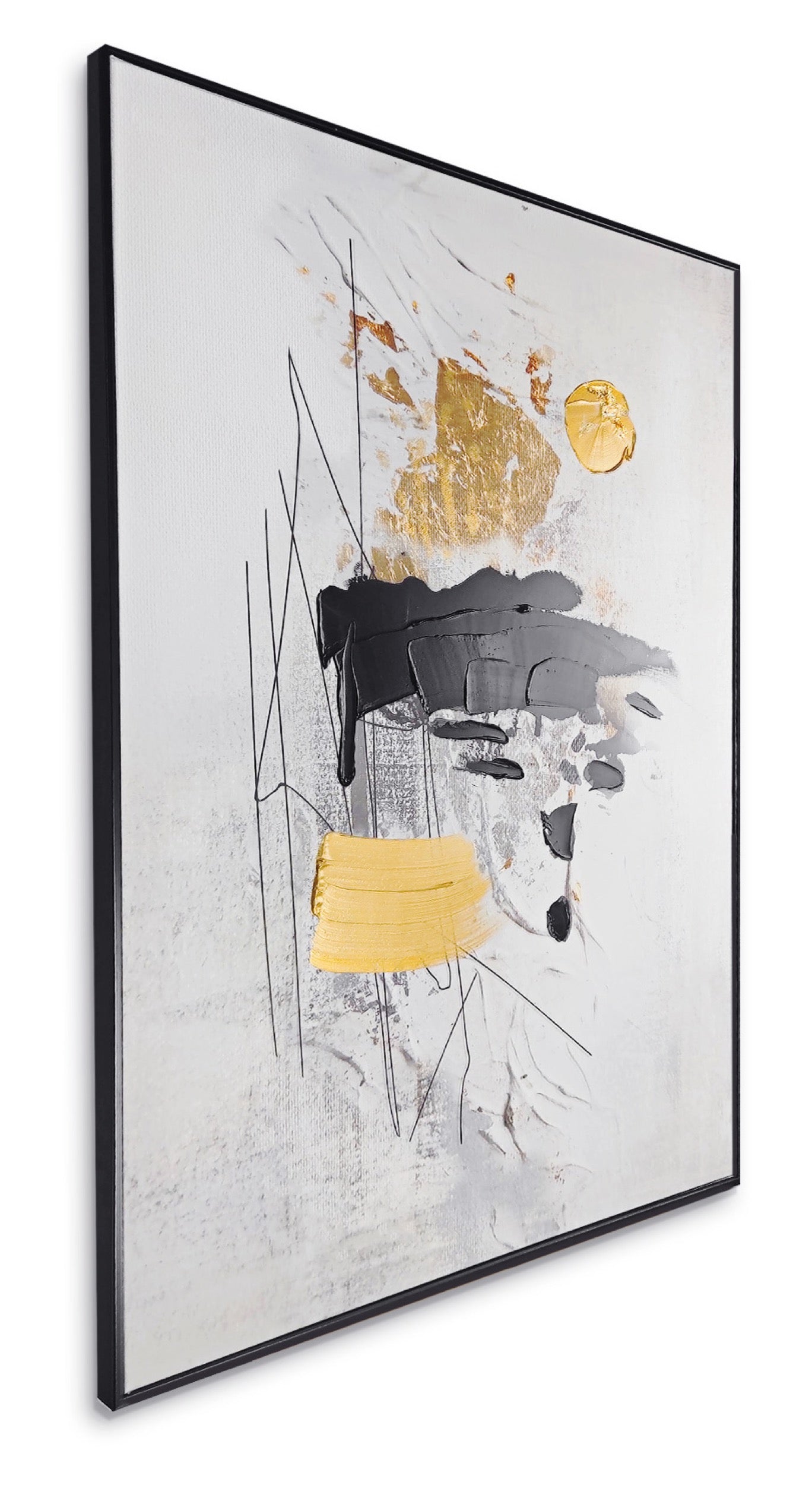 Obraz z ręcznie malowanymi elementami Fan II 100x70 cm