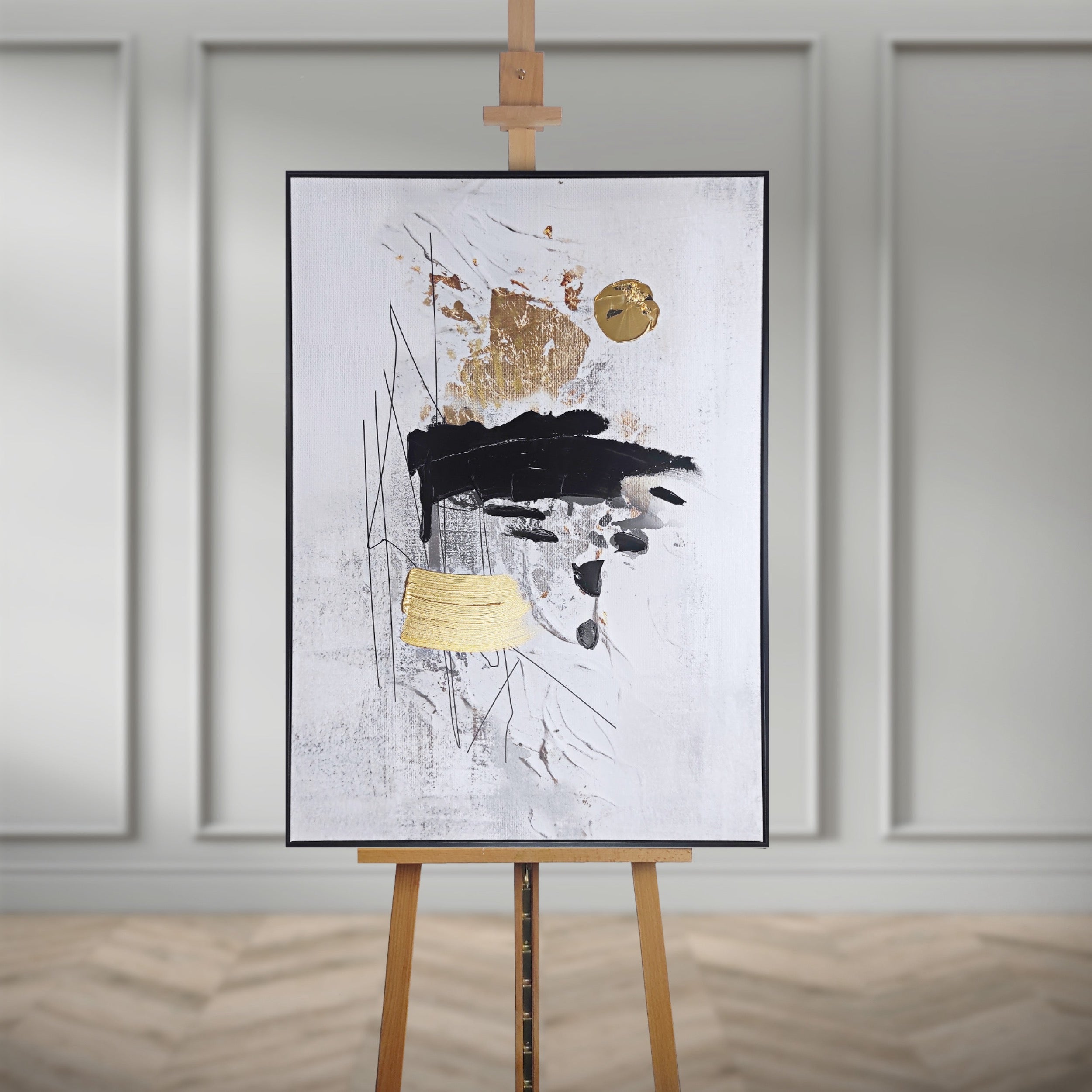 Obraz z ręcznie malowanymi elementami Fan II 100x70 cm