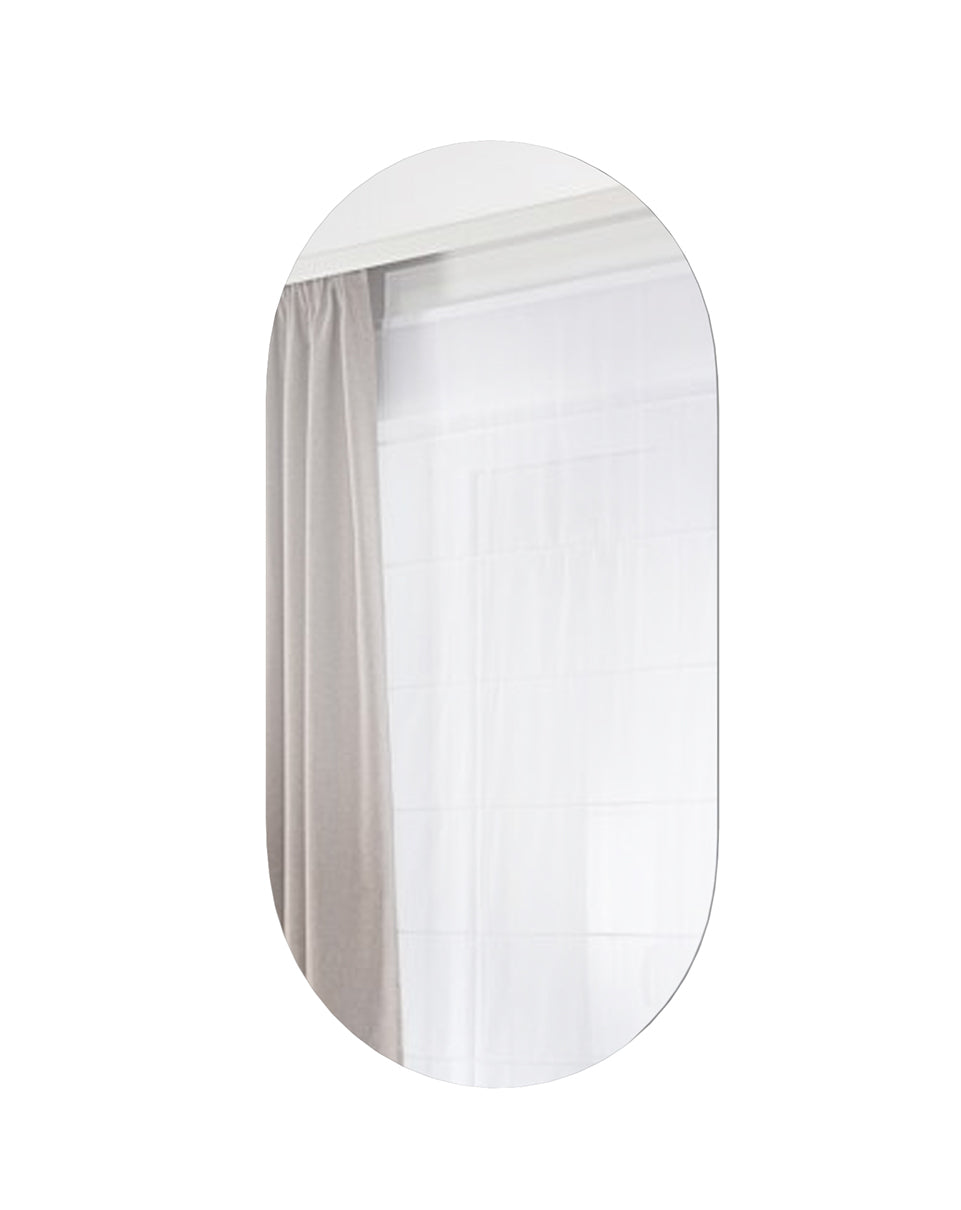 Lustro ścienne owalne Harmony 45 x 90 cm kaszmir