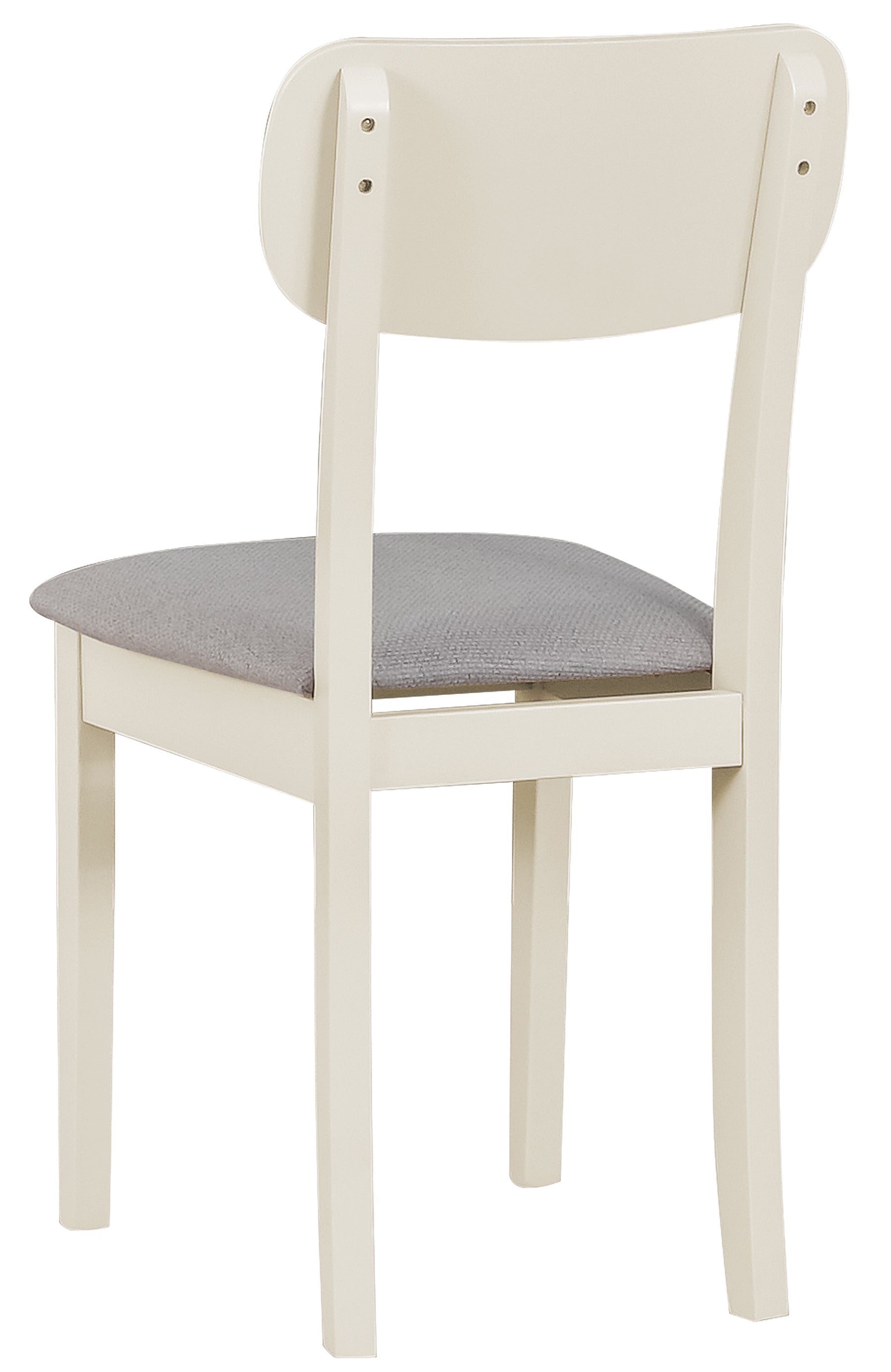 Krzesło drewniane do jadalni tapicerowane Noeles jasnoszare/kaszmir