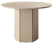 Stół do jadalni Hexa okrągły 110 cm Cappuccino