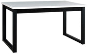 Stół rozkładany do jadalni Flotaro 140-180x80 cm czarny/biały