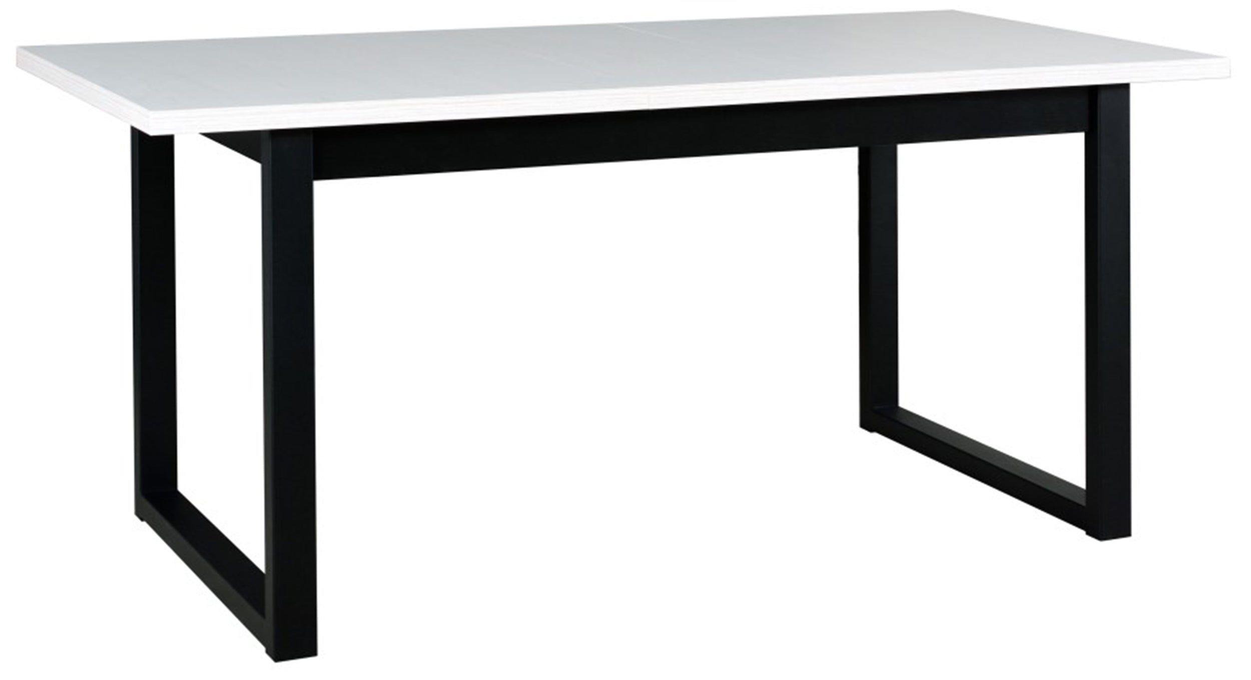 Stół rozkładany do jadalni Flotaro 140-180x80 cm czarny/biały