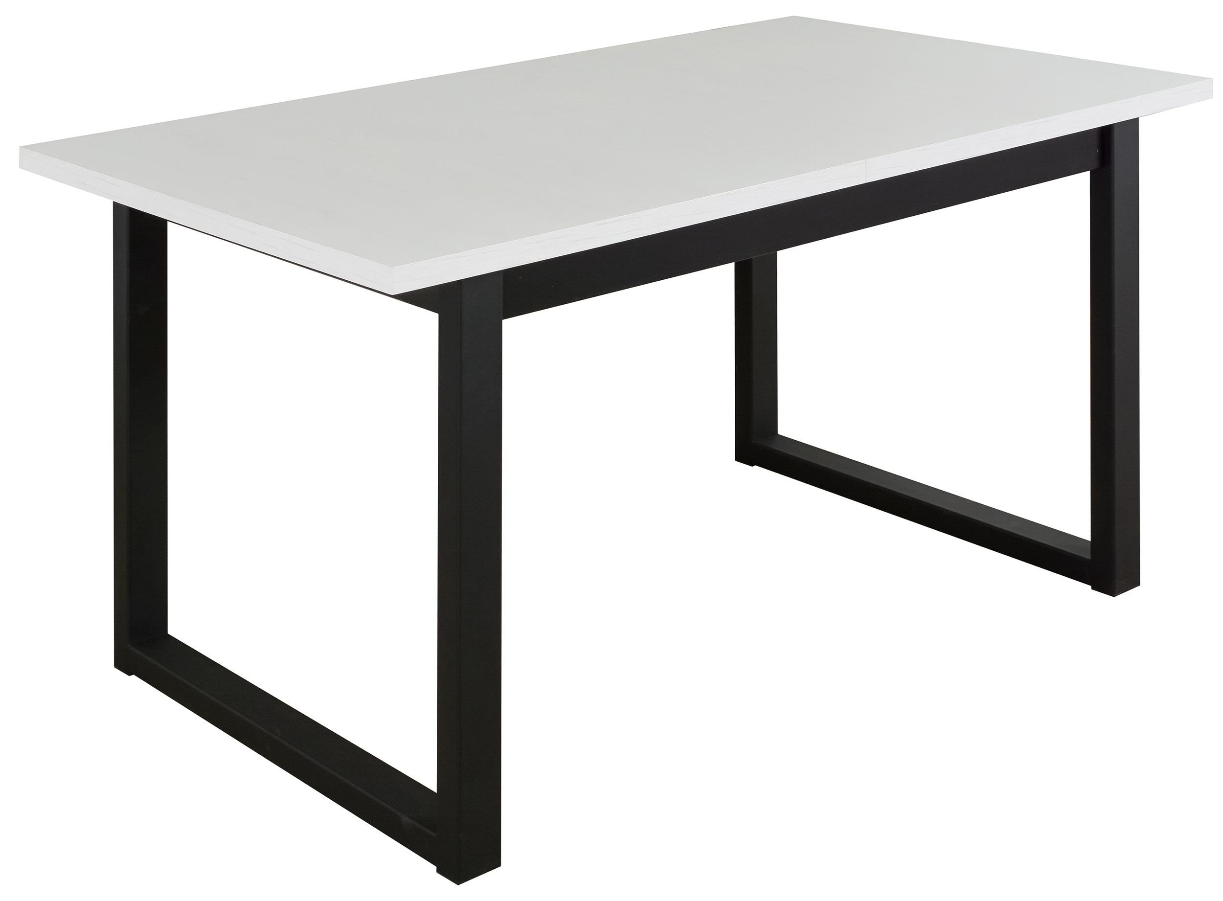 Stół rozkładany do jadalni Flotaro 140-180x80 cm czarny/biały