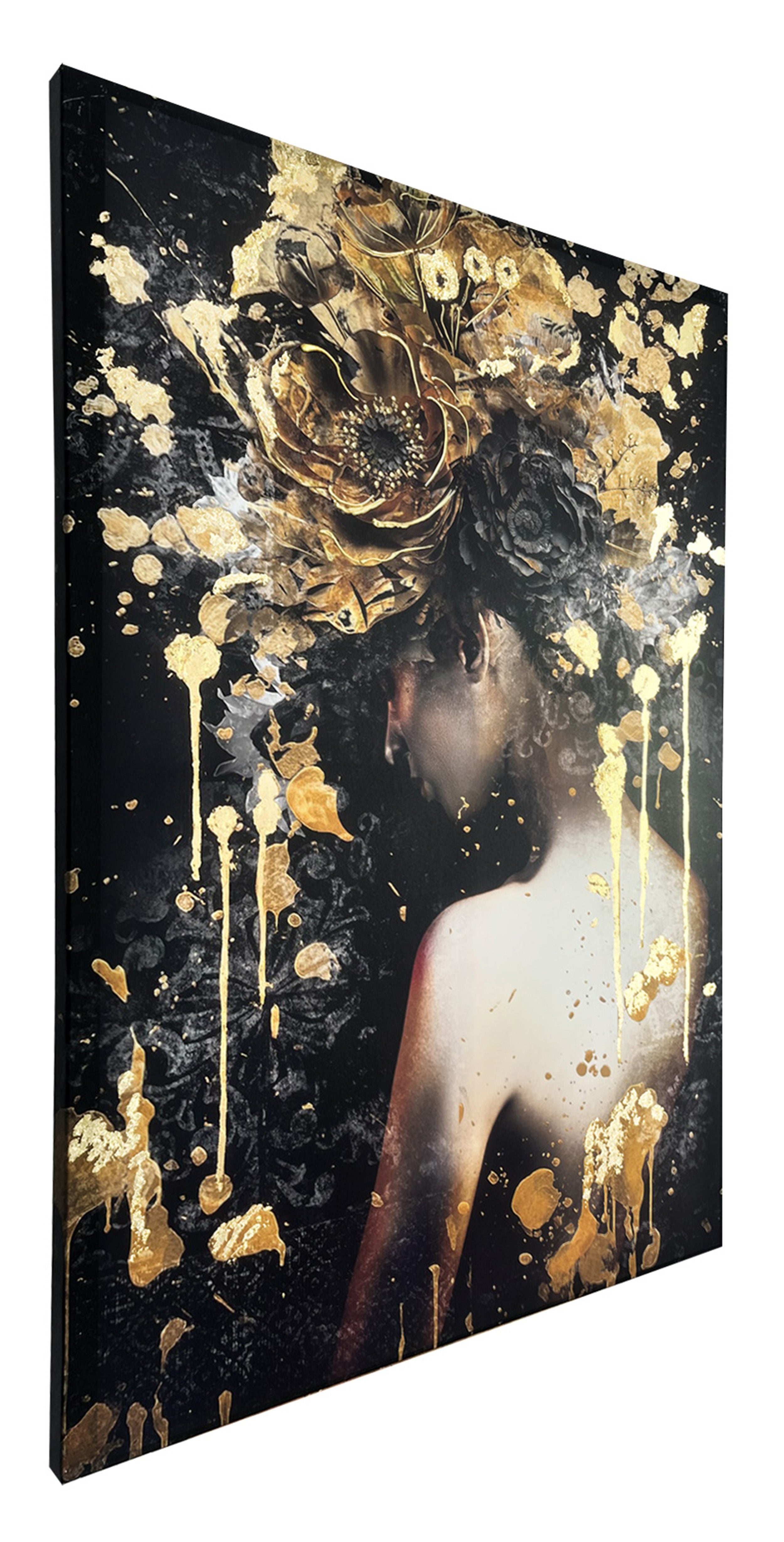 Obraz z ręcznie malowanymi elementami Isabella 100x70 cm