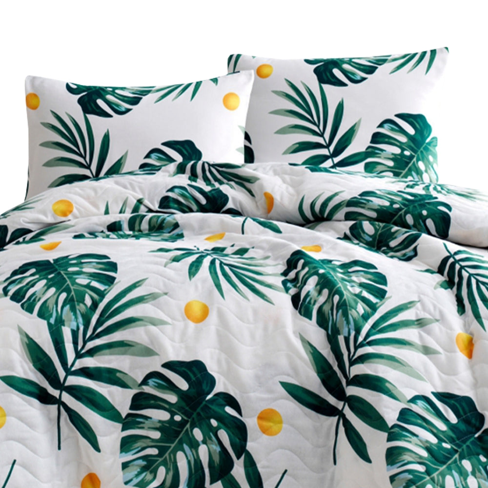 Narzuta Monstera 160x220 cm z poszewką na poduszkę 50x70 cm