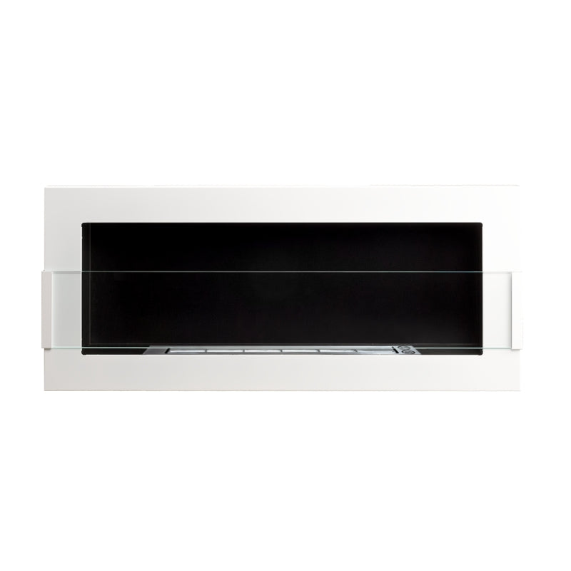 Biokominek Astralis 90x40 cm z certyfikatem TÜV Biały połysk