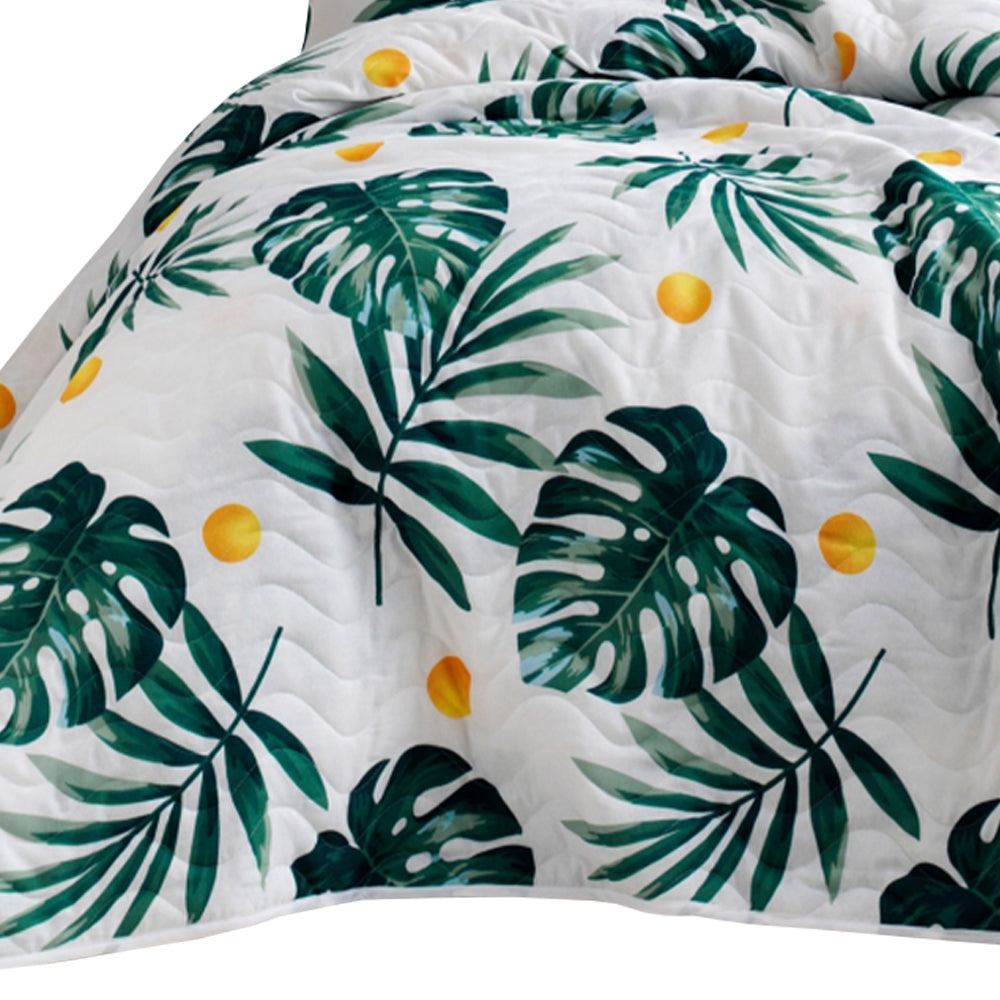 Narzuta Monstera 160x220 cm z poszewką na poduszkę 50x70 cm