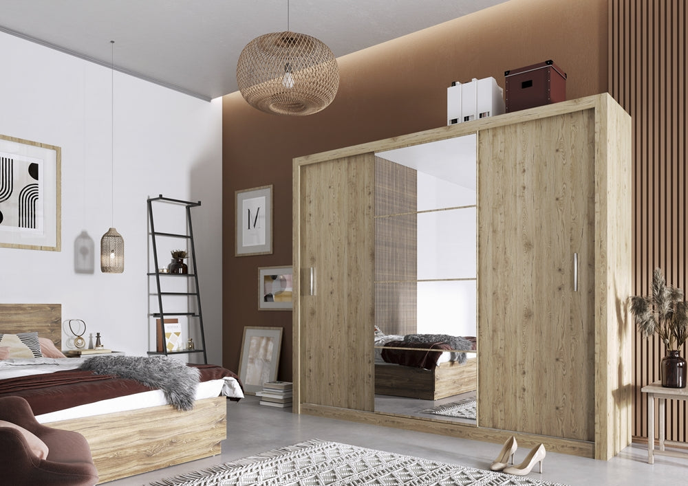 Szafa Idea 250 cm z lustrem i oświetleniem San remo