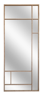 Lustro wiszące w ramie Jackson 150x60 cm dębowe