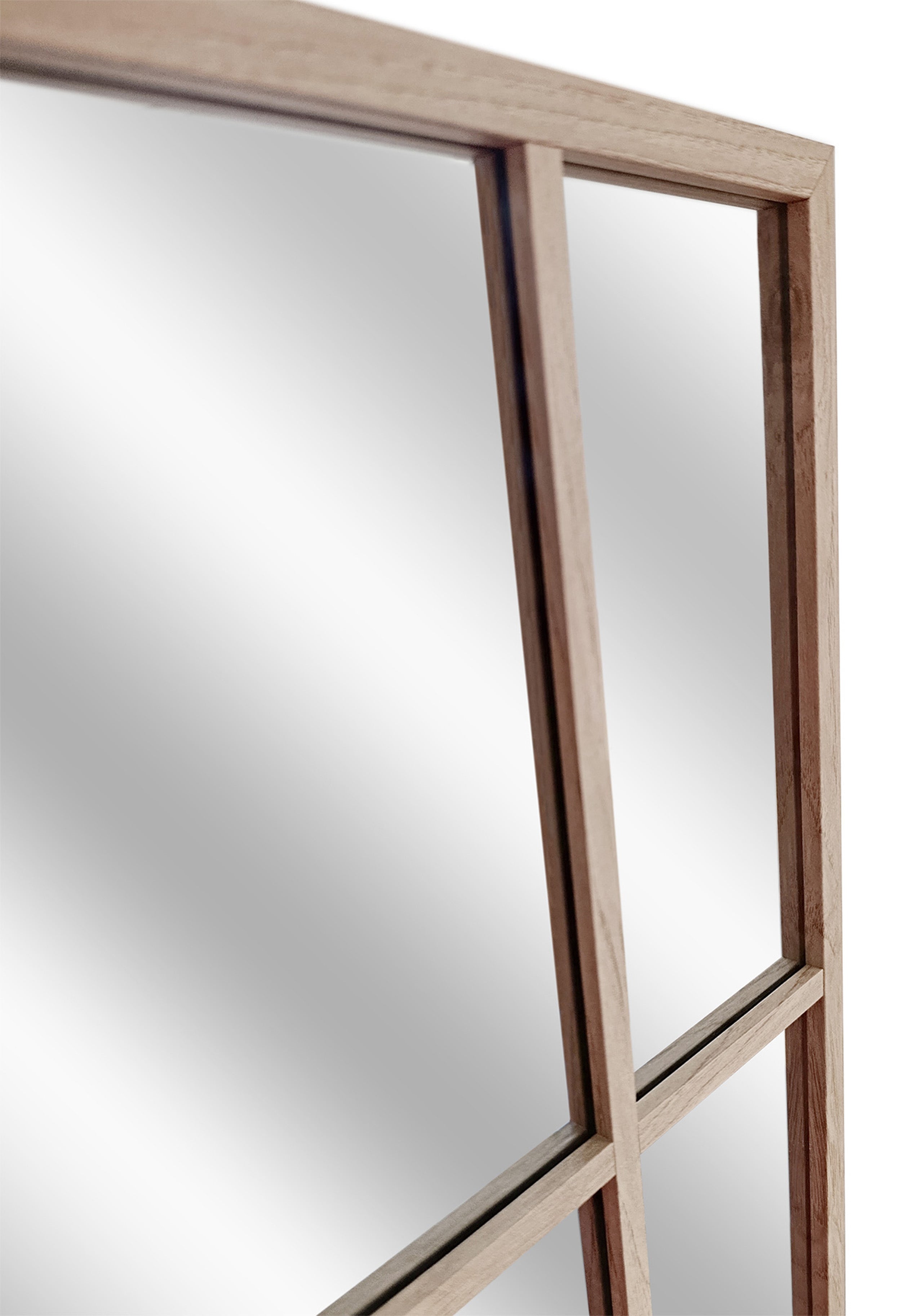 Lustro wiszące w ramie Jackson 150x60 cm dębowe