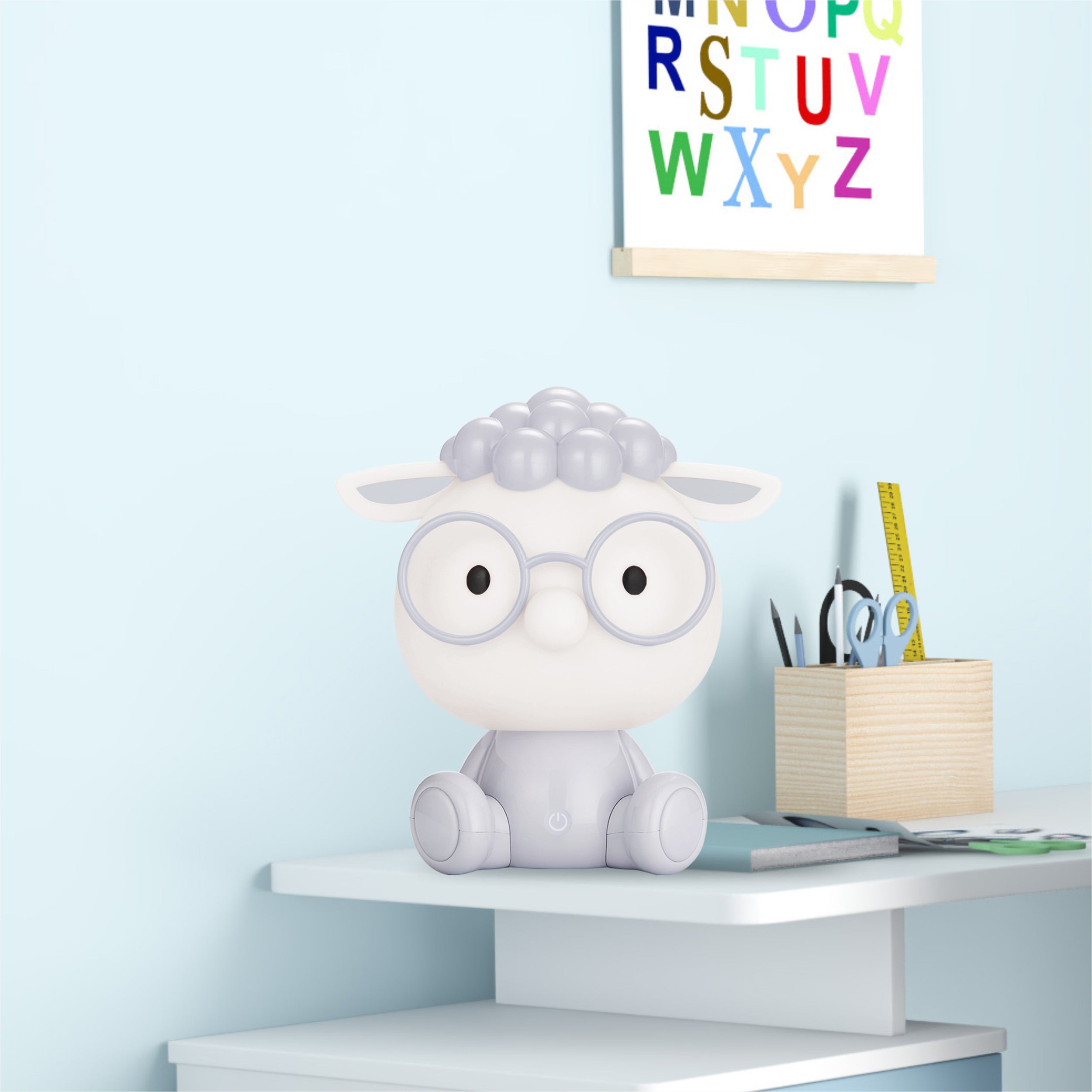 Lampa stołowa Owca szara