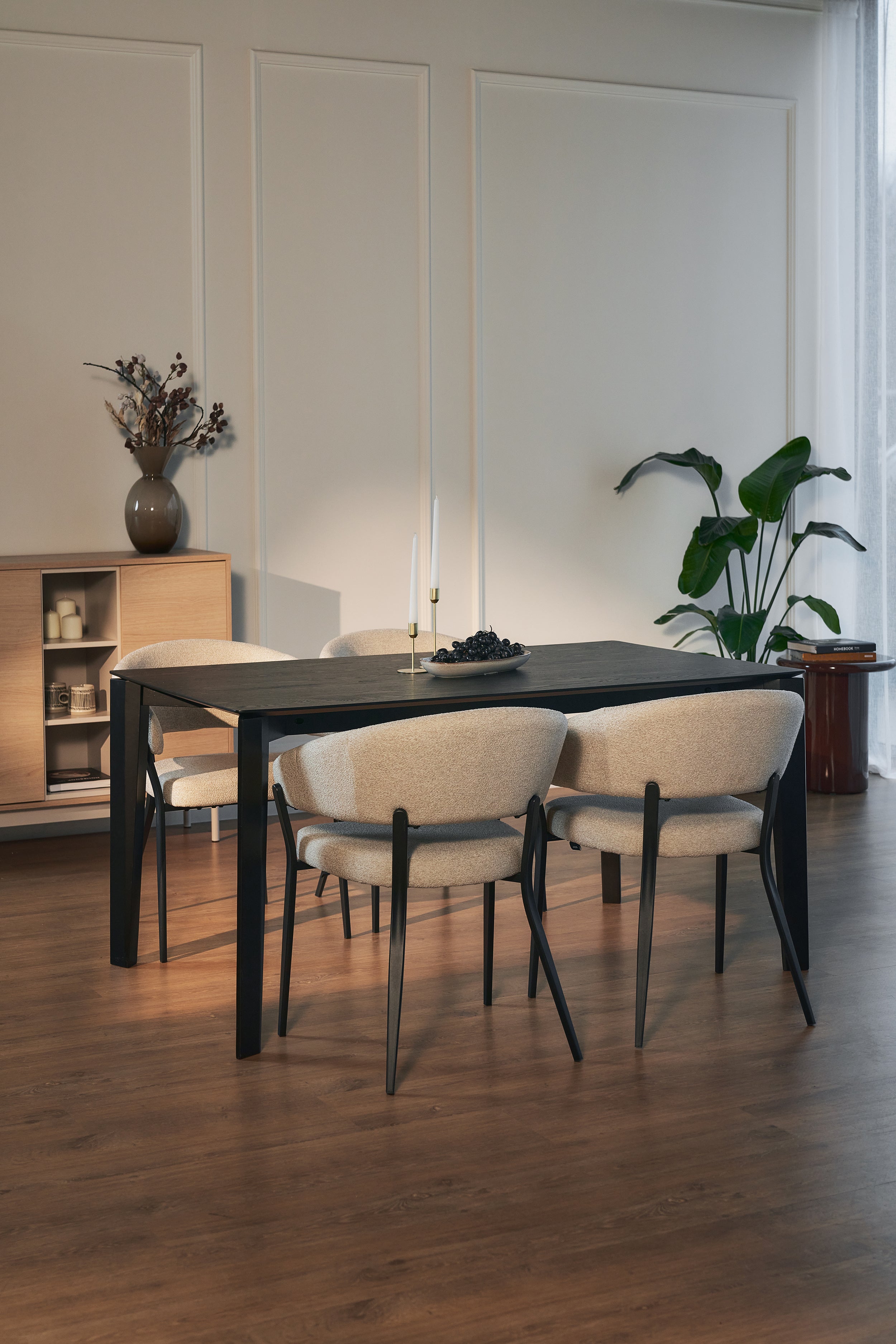 Stół do jadalni Loomens 150x90 cm dąb czarny