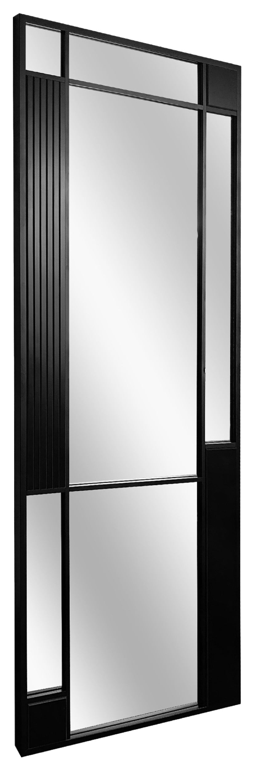 Lustro ścienne Mono 150x60 cm czarne