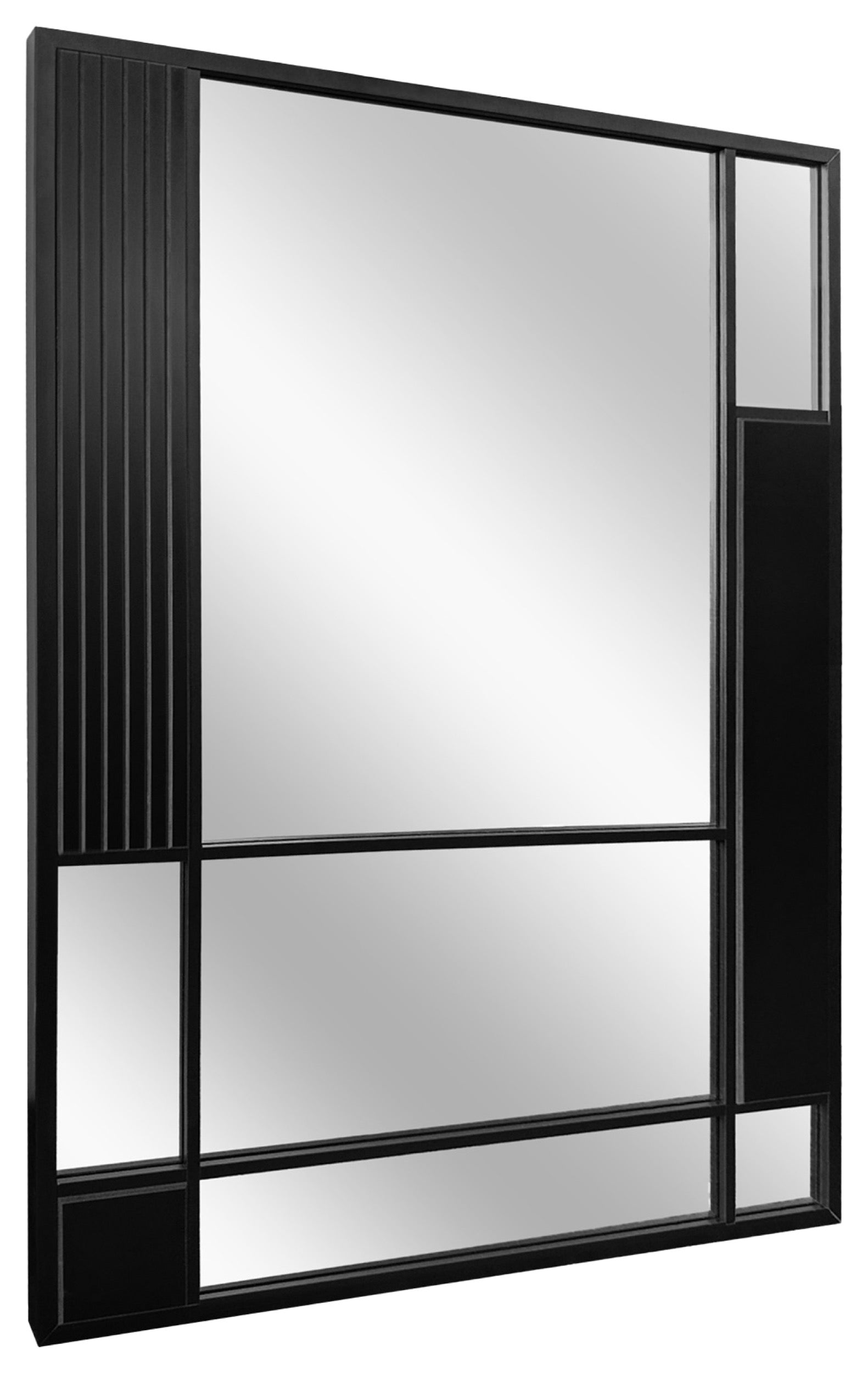Lustro ścienne Slate 95x65 cm czarne