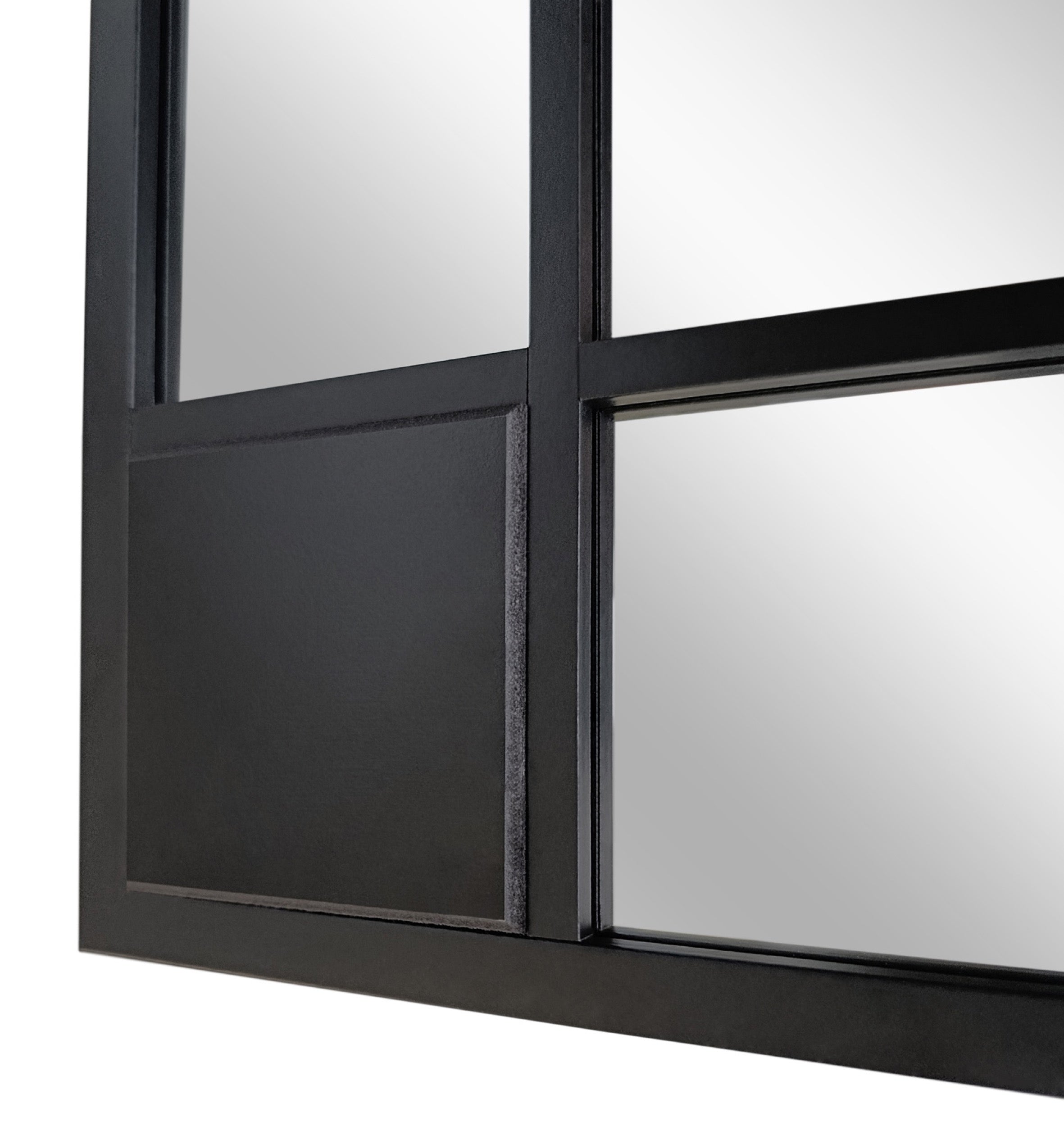 Lustro ścienne Edge 95x65 cm czarno-brązowe