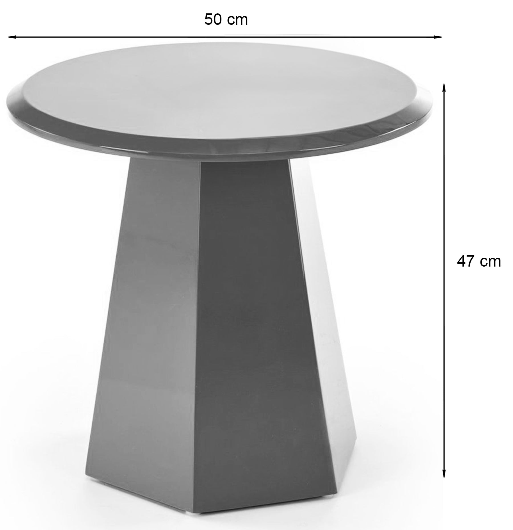 Stolik kawowy Loca okrągły 50 cm zielony