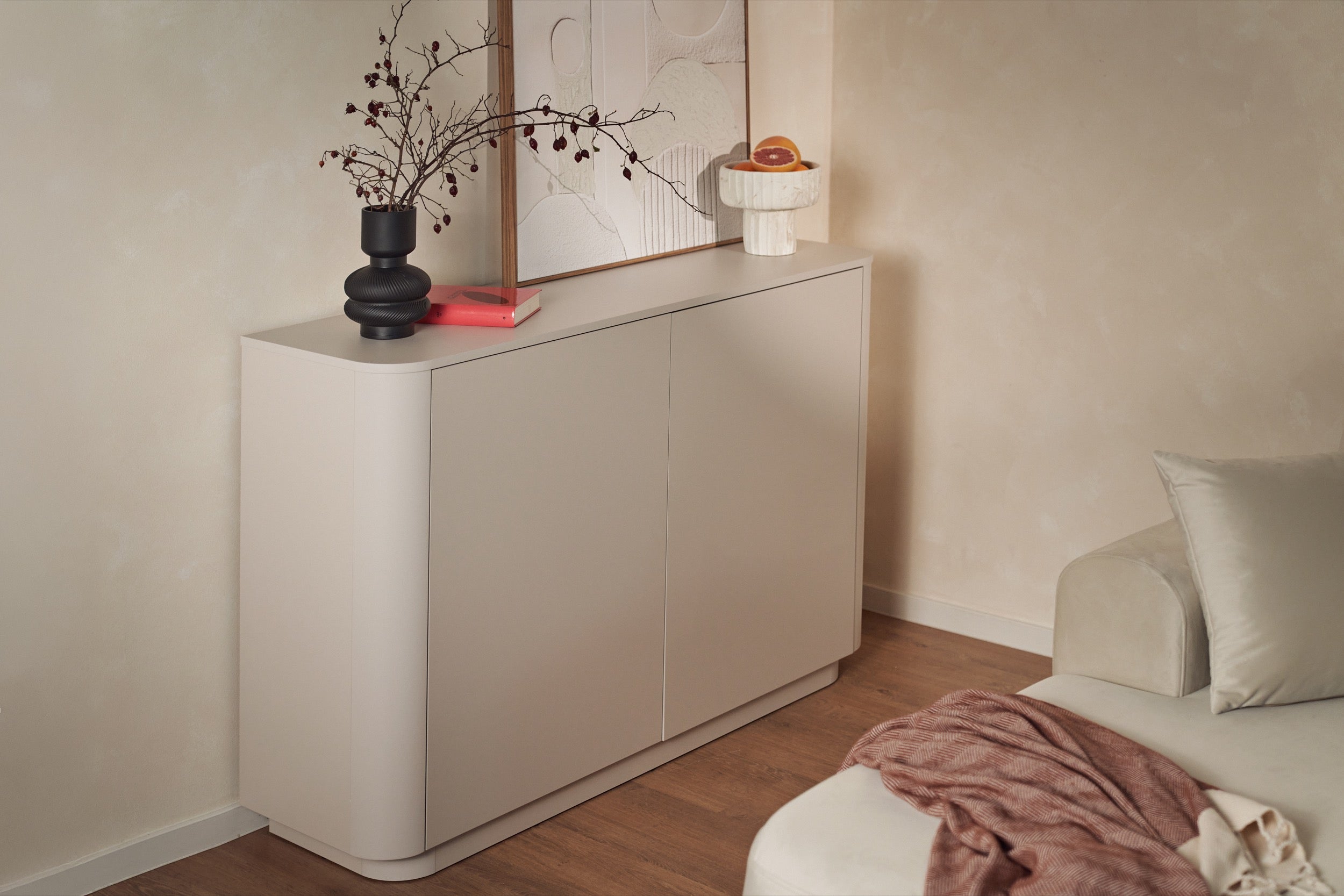 Komoda dwudrzwiowa Luvio 140 cm kaszmir