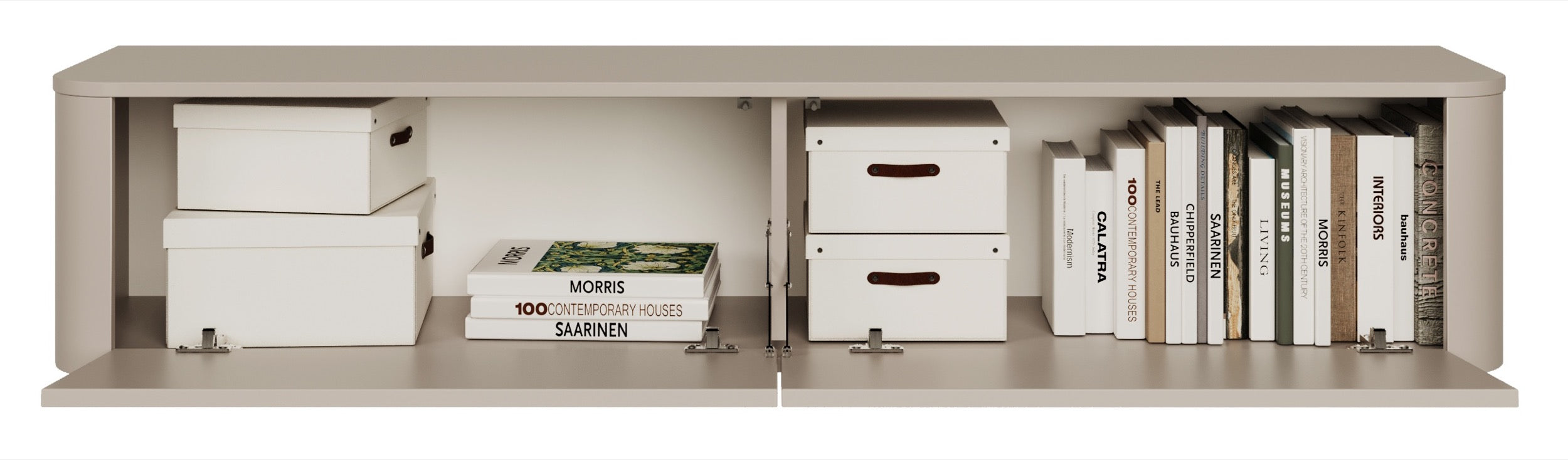 Szafka RTV Luvio wisząco-stojąca 175 cm kaszmir