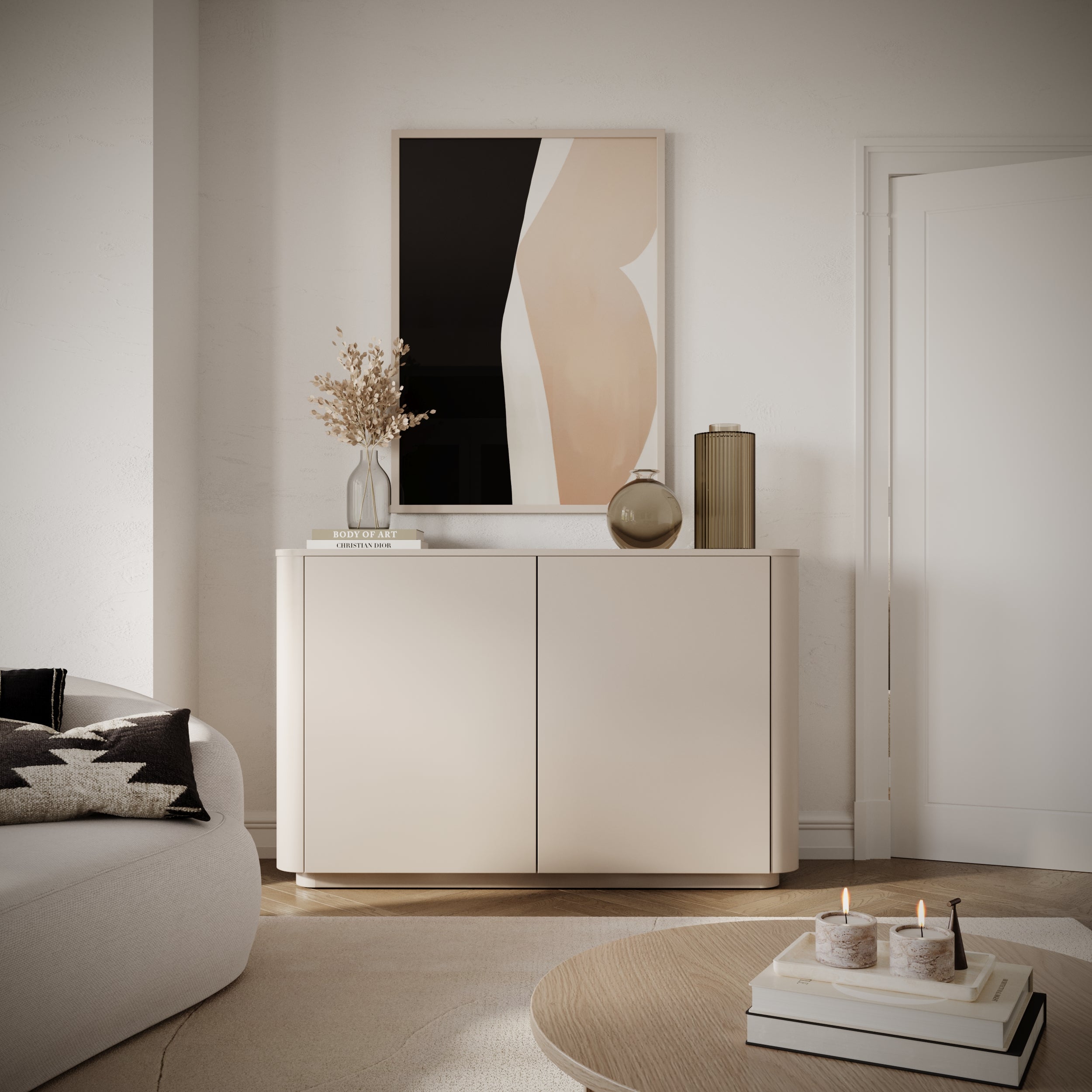Komoda dwudrzwiowa Luvio 140 cm kaszmir