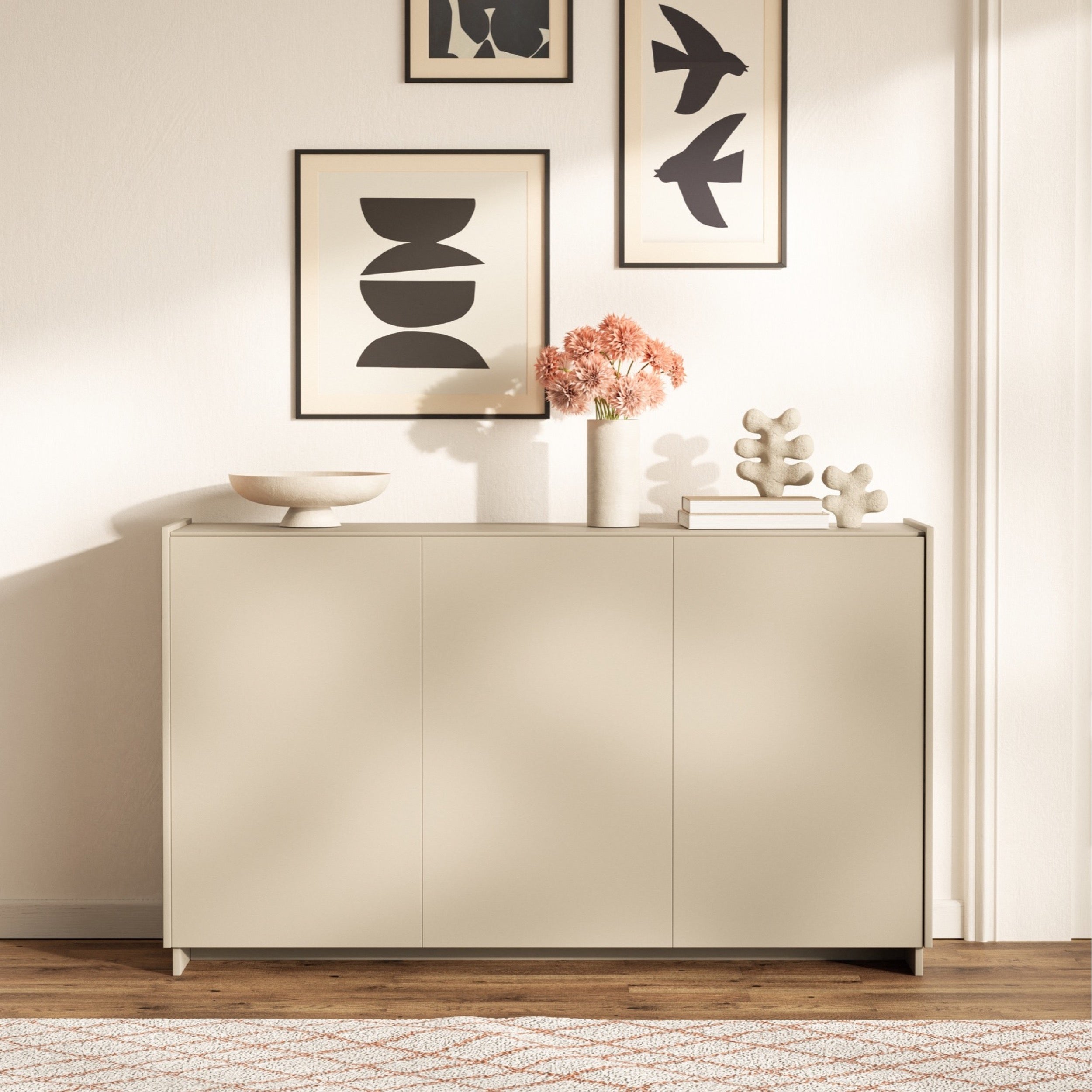 Komoda trzydrzwiowa Magro 153 cm kaszmir
