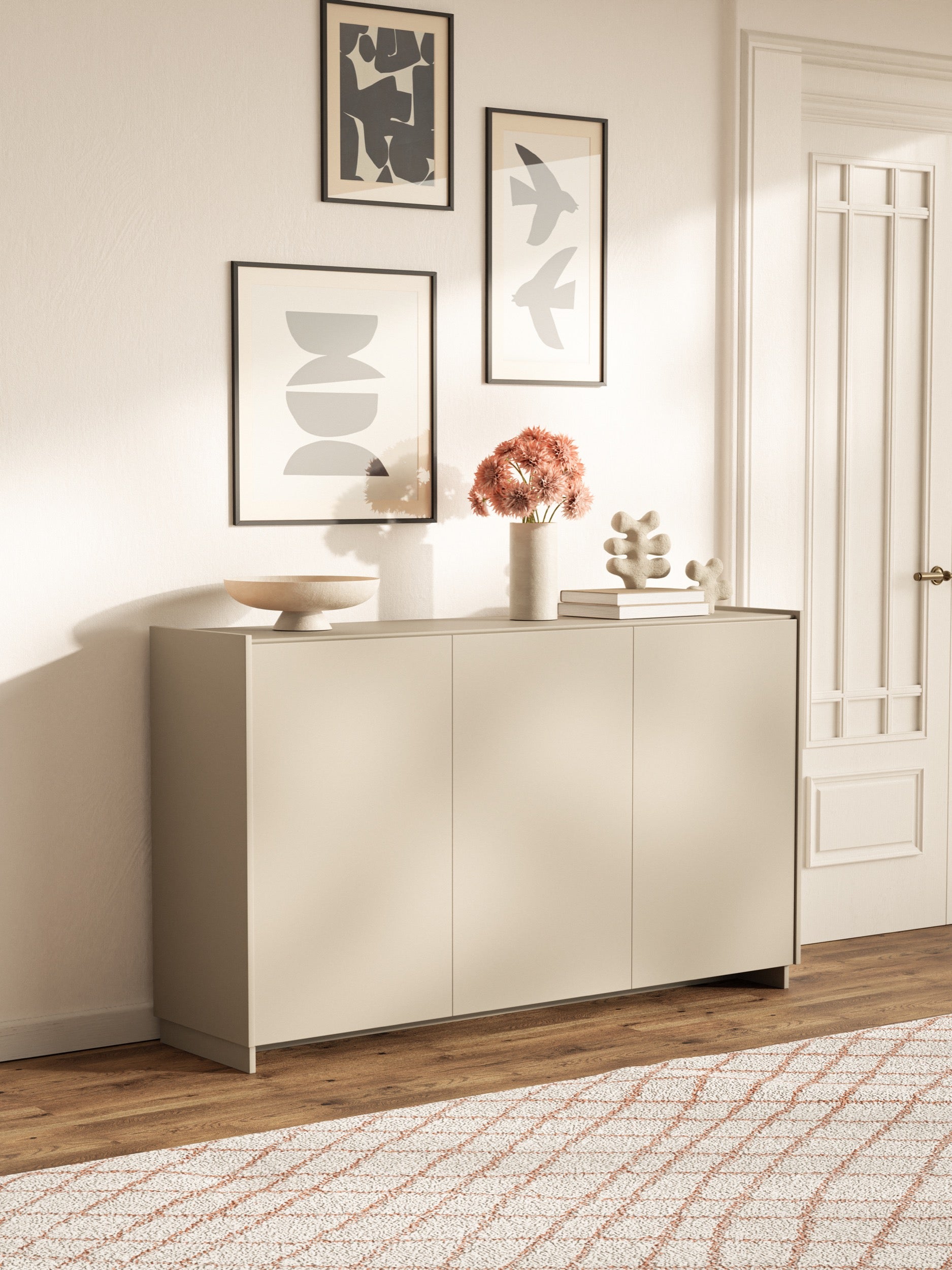 Komoda trzydrzwiowa Magro 153 cm kaszmir