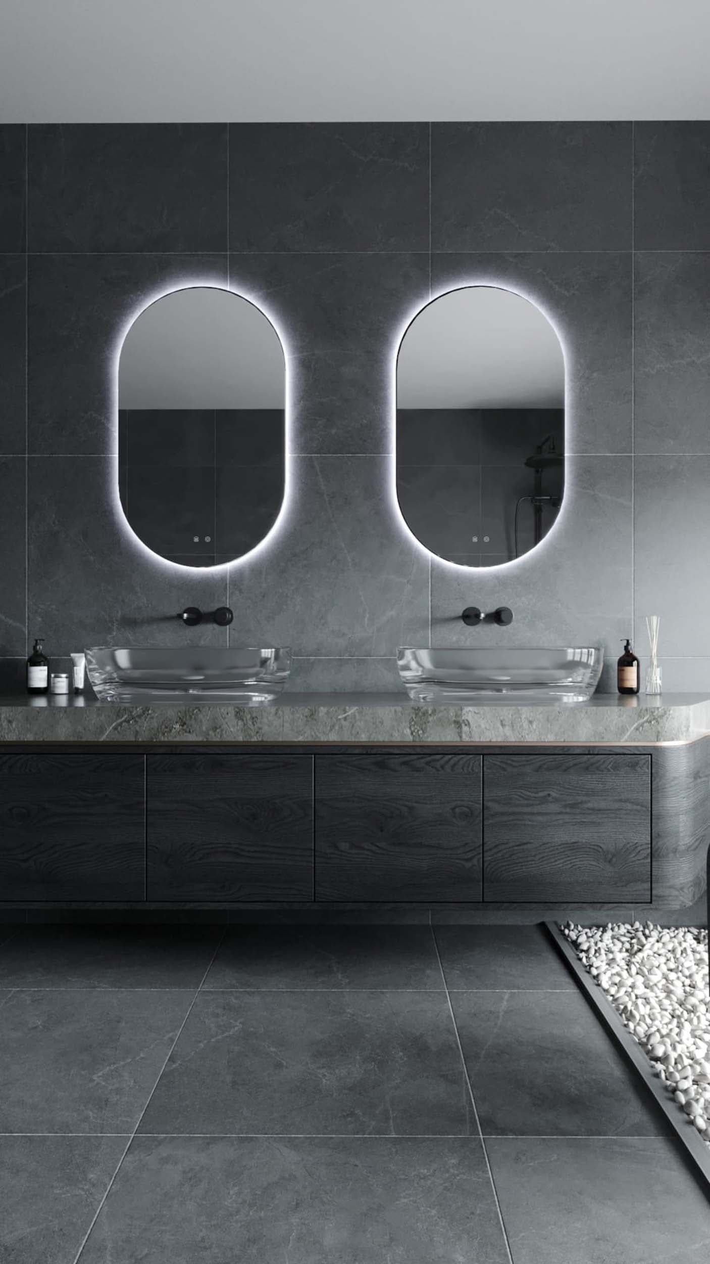 Lustro z podświetleniem owalne Mirror