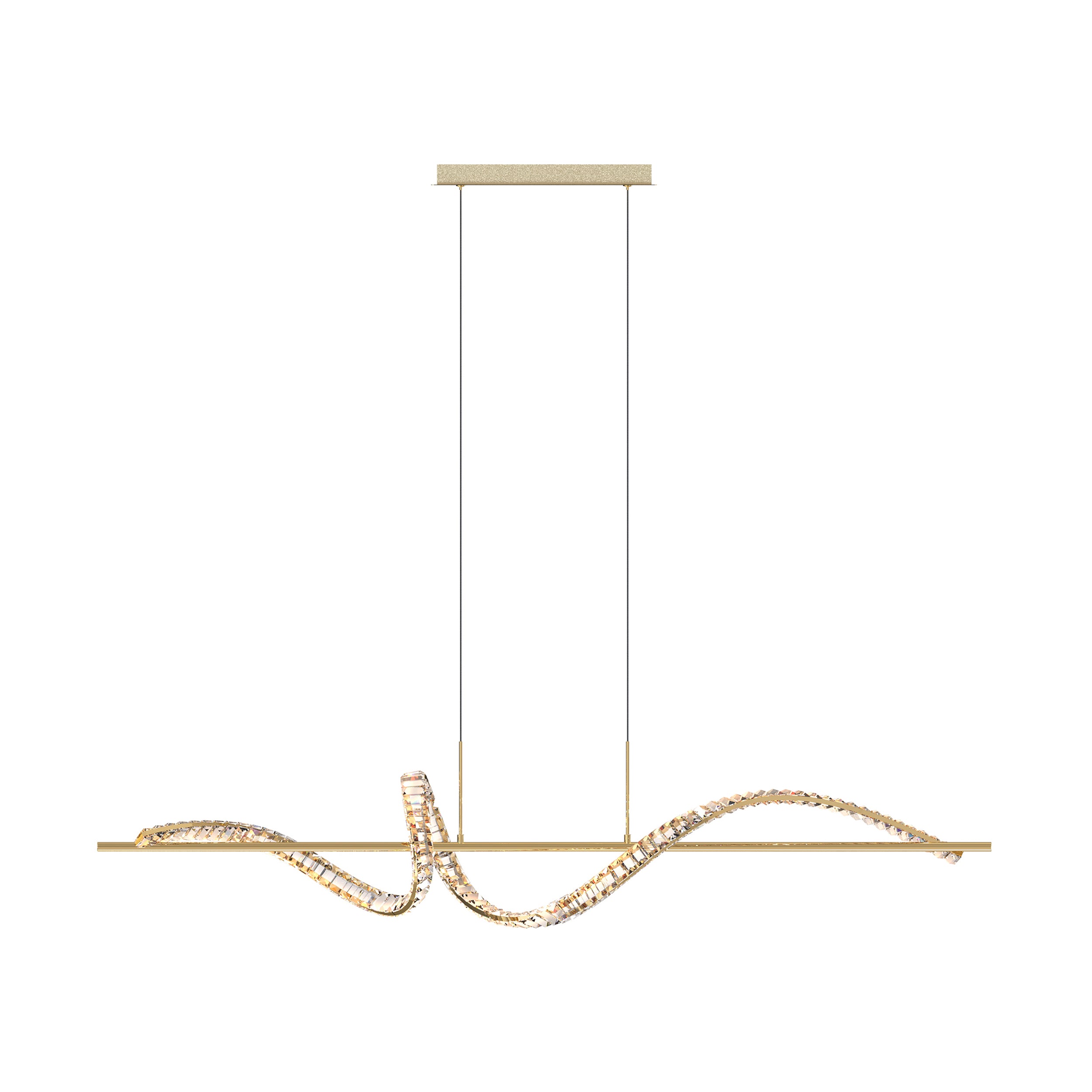Lampa wisząca Athesa złota
