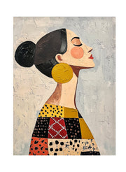 Obraz z ręcznie malowanymi elementami Mae 100x70 cm