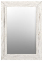 Lustro ścienne Hausly 86x60 cm białe drewno