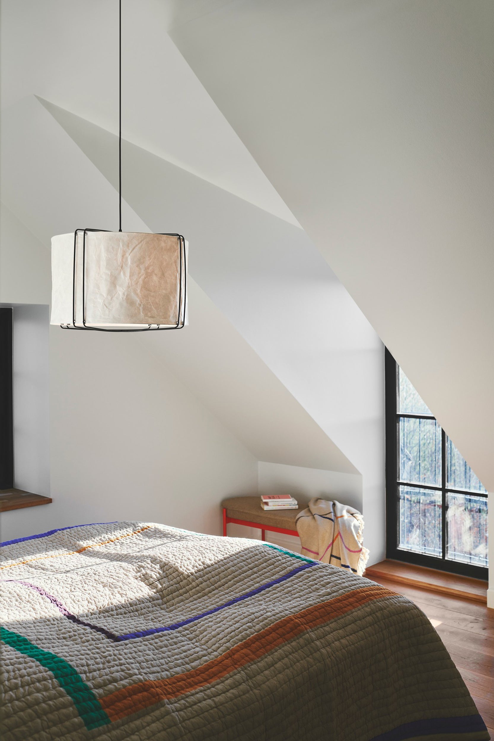 Lampa wisząca Cardine 35 cm czarno-biała