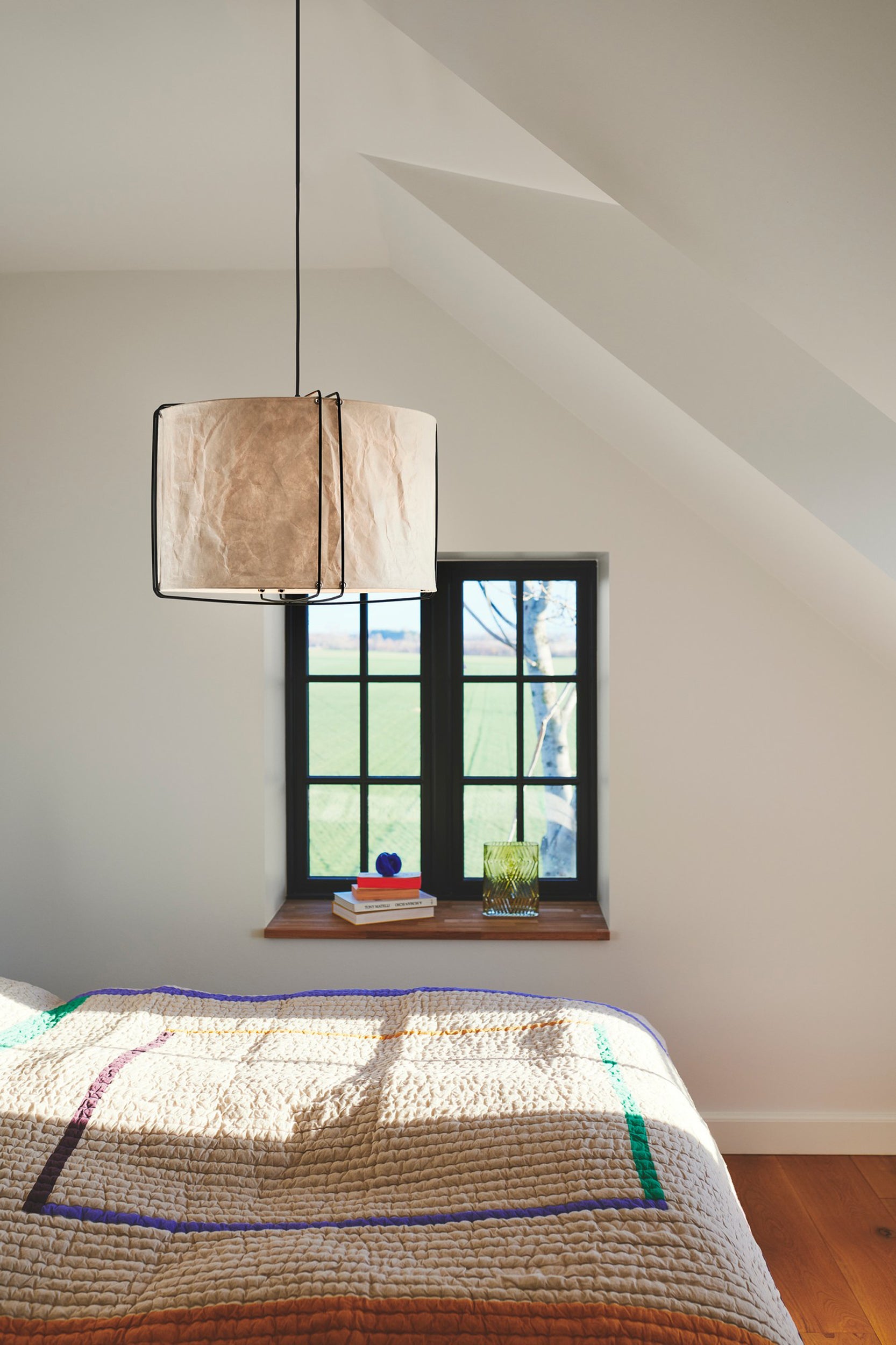 Lampa wisząca Cardine 50 cm czarno-biała