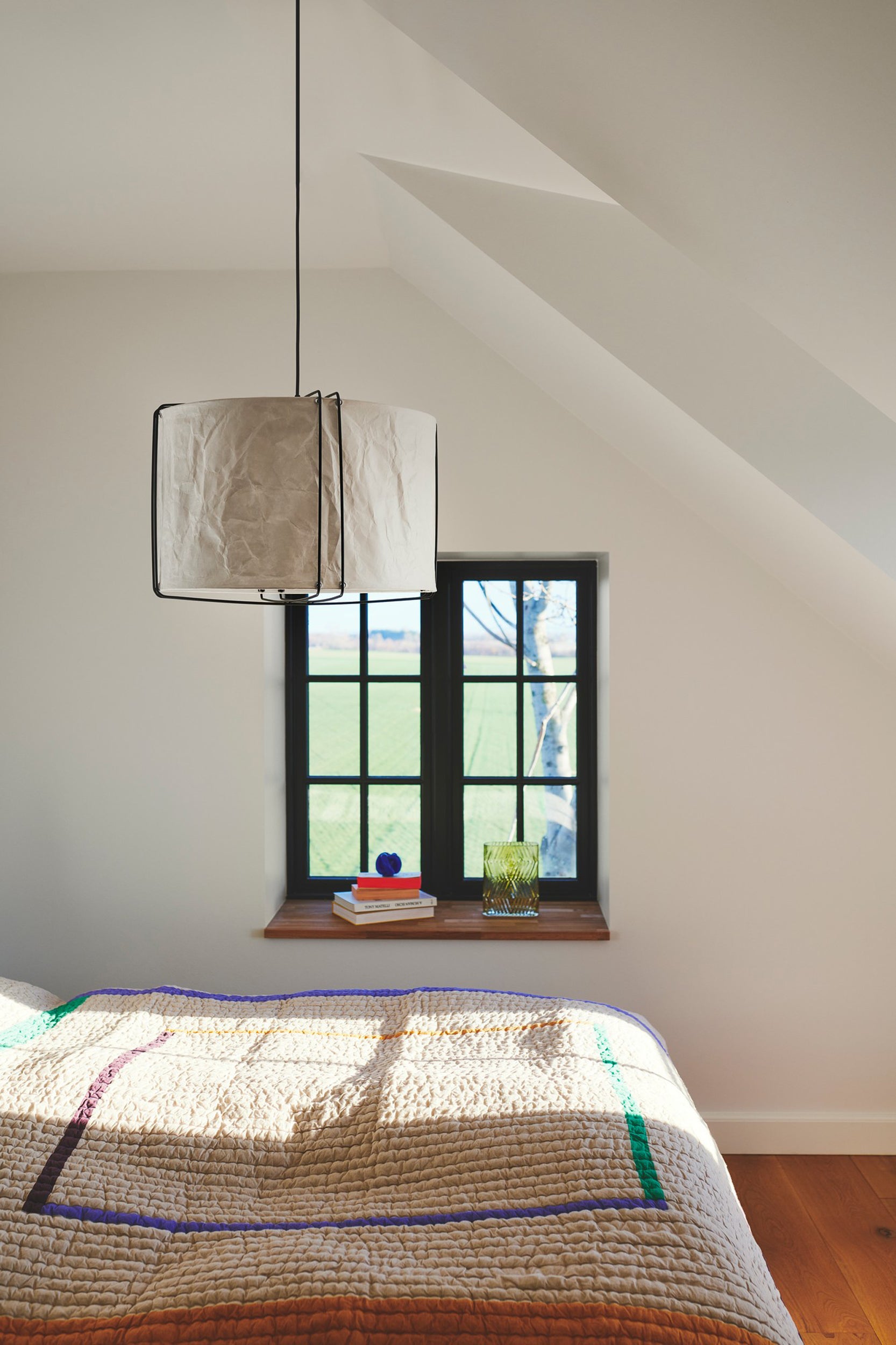 Lampa wisząca Cardine 50 cm czarno-biała