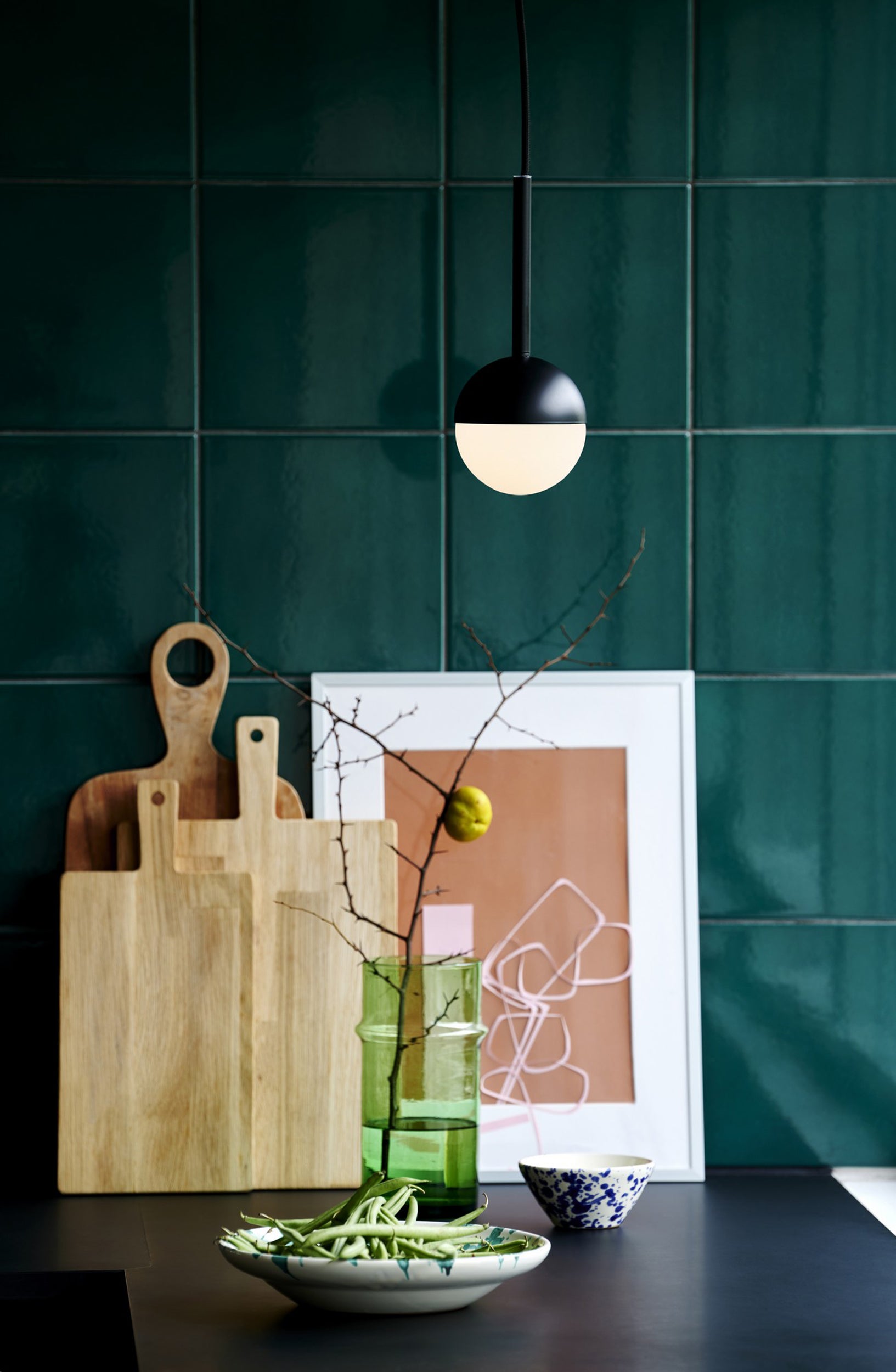 Lampa wisząca Contina czarna