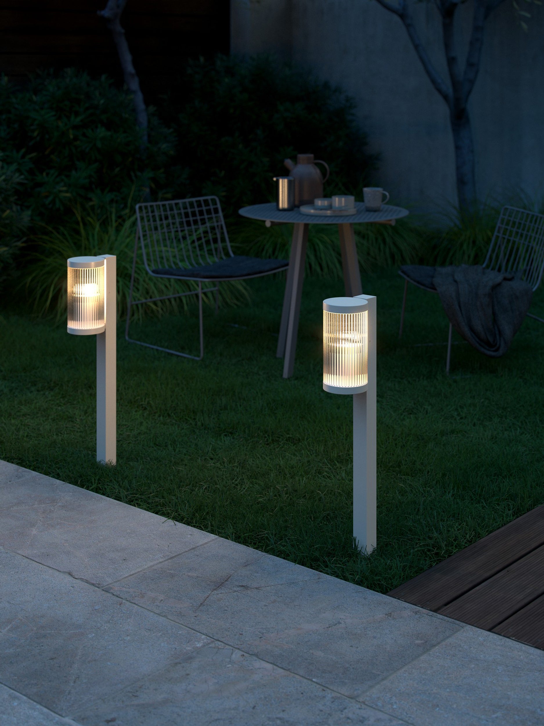 Lampa ogrodowa Coupar kremowa IP54