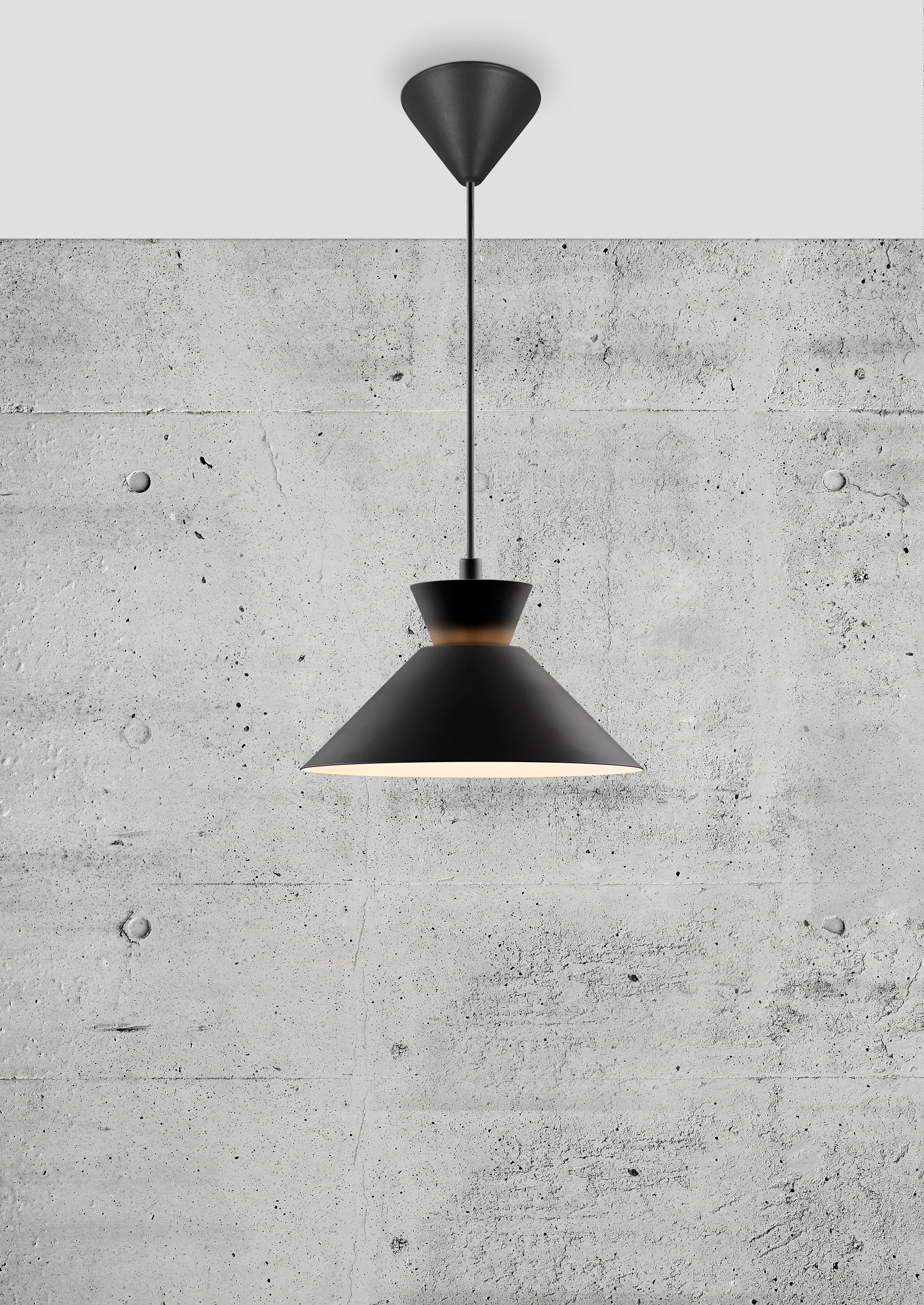 Lampa wisząca Dial 25 cm czarna