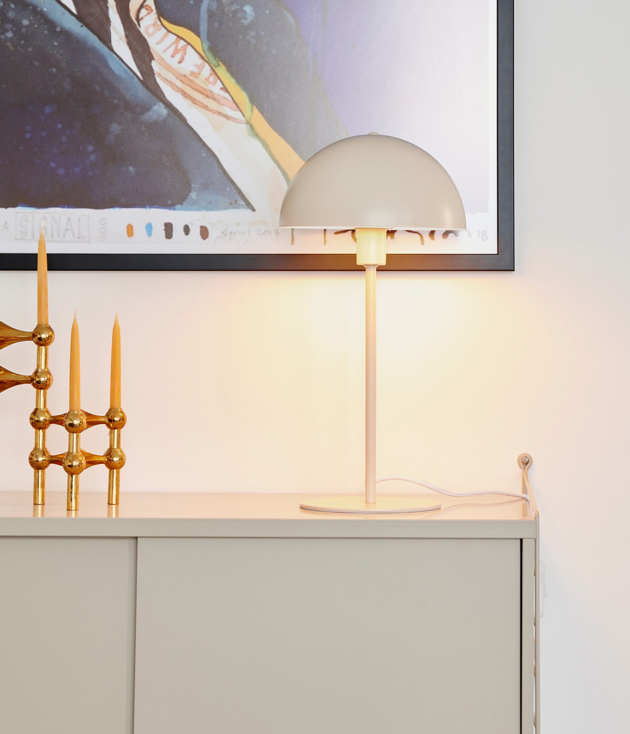 Lampa stołowa Ellen beżowa