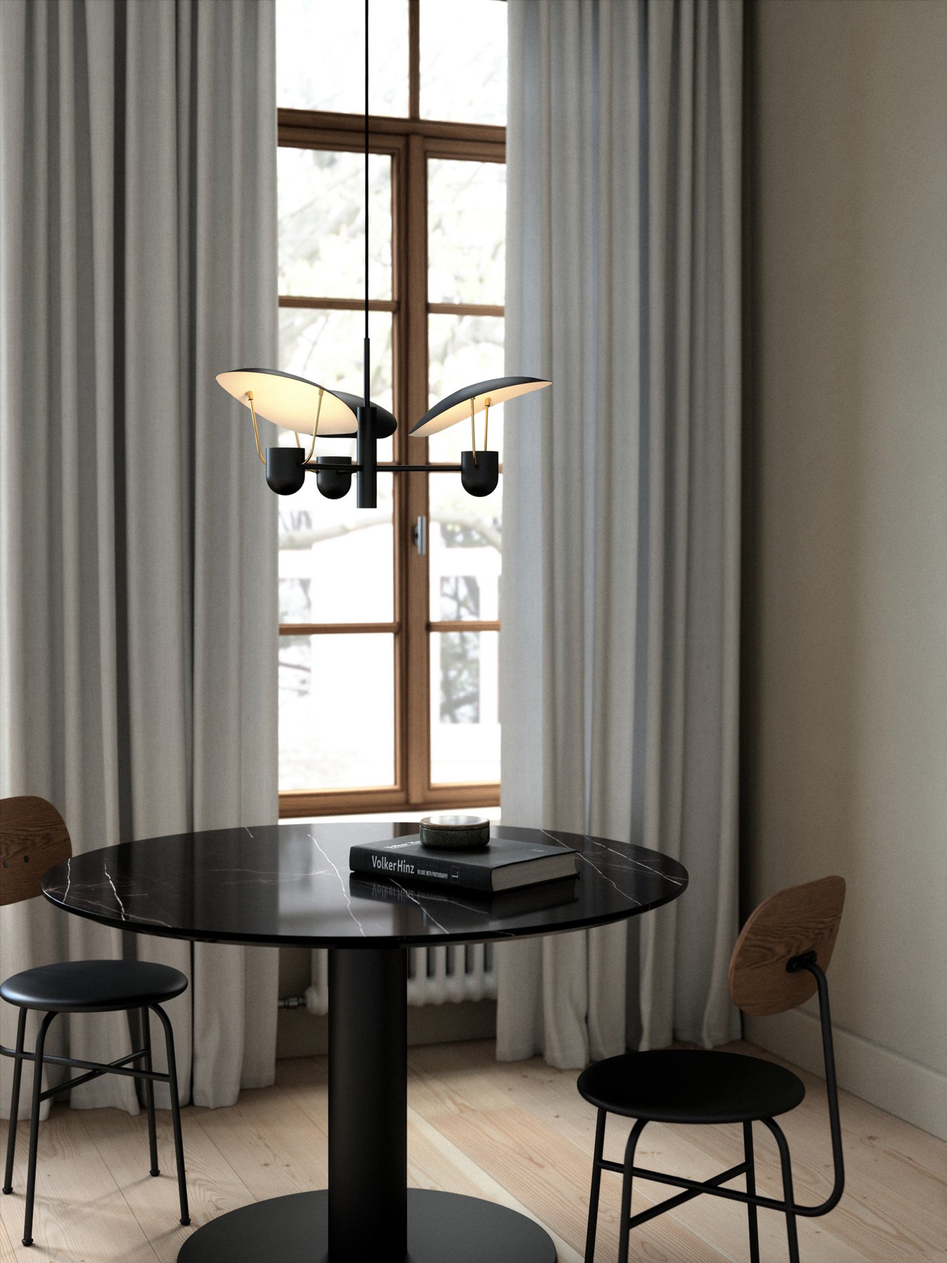 Lampa wisząca Fabiola x2 czarna