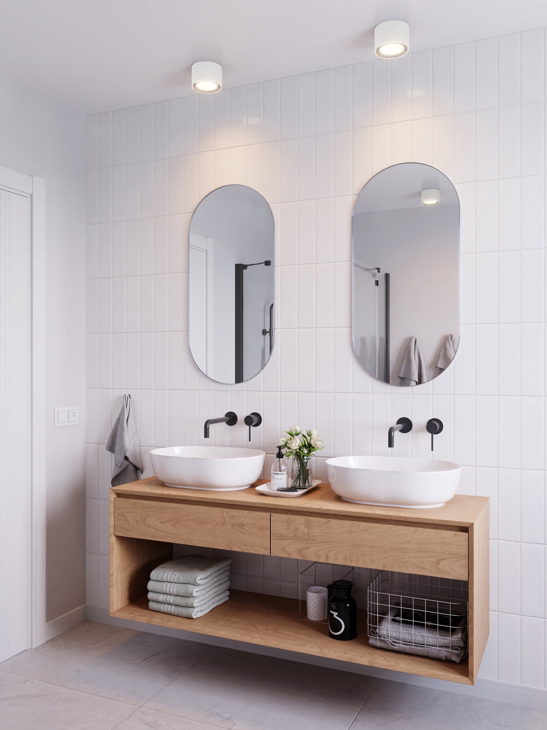 Lampa sufitowa Landon LED biała IP44