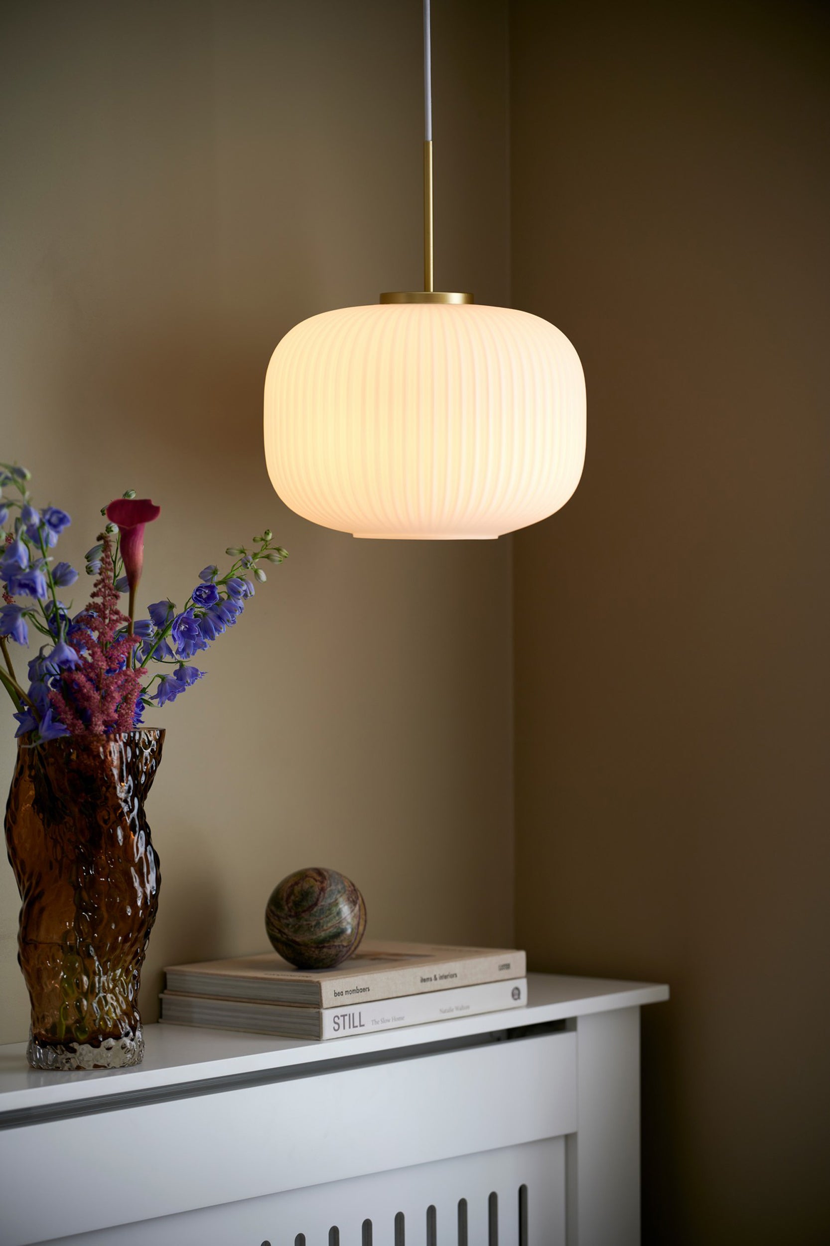 Lampa wisząca Milford beżowa