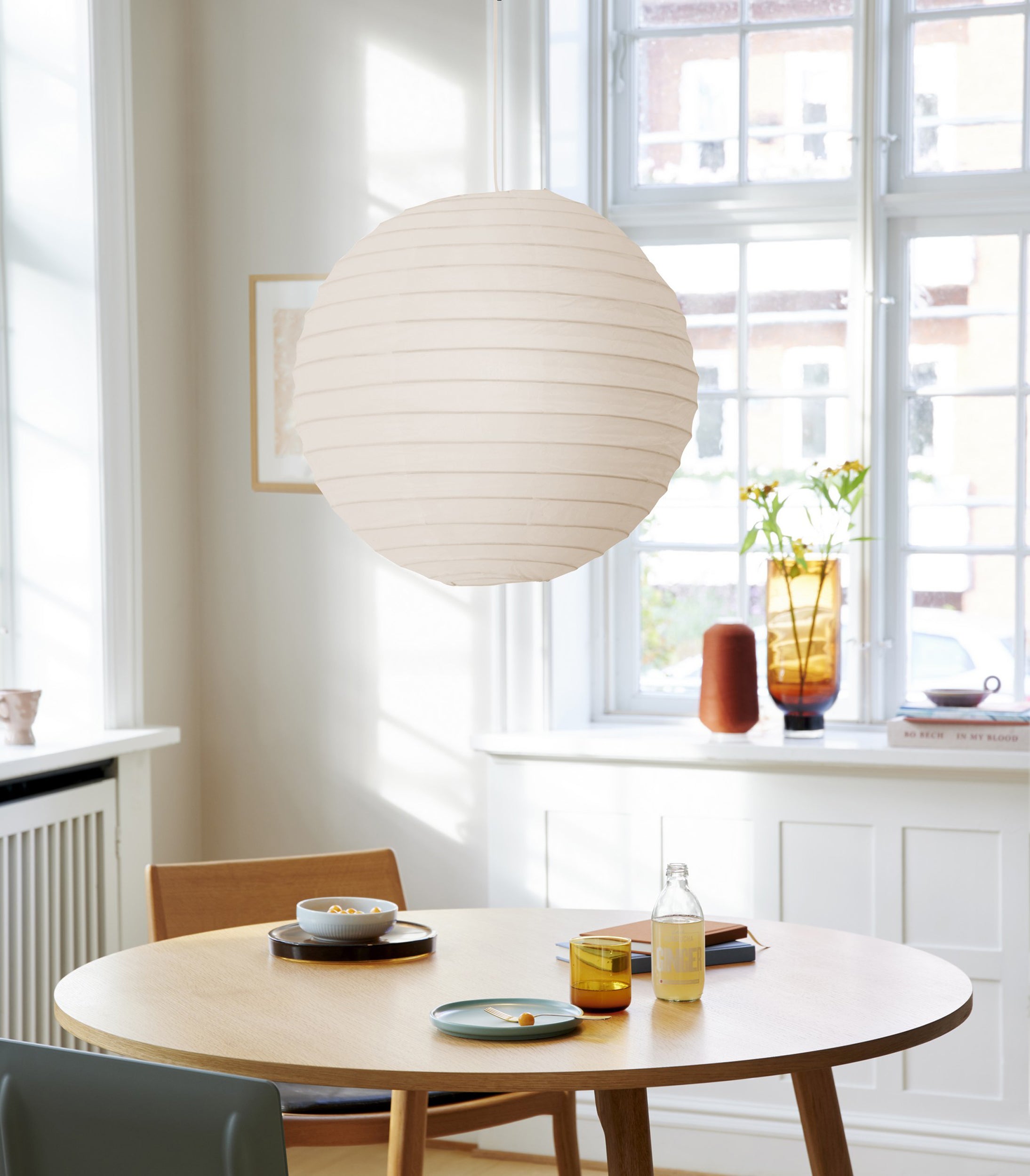 Lampa wisząca Riso 48 cm biała