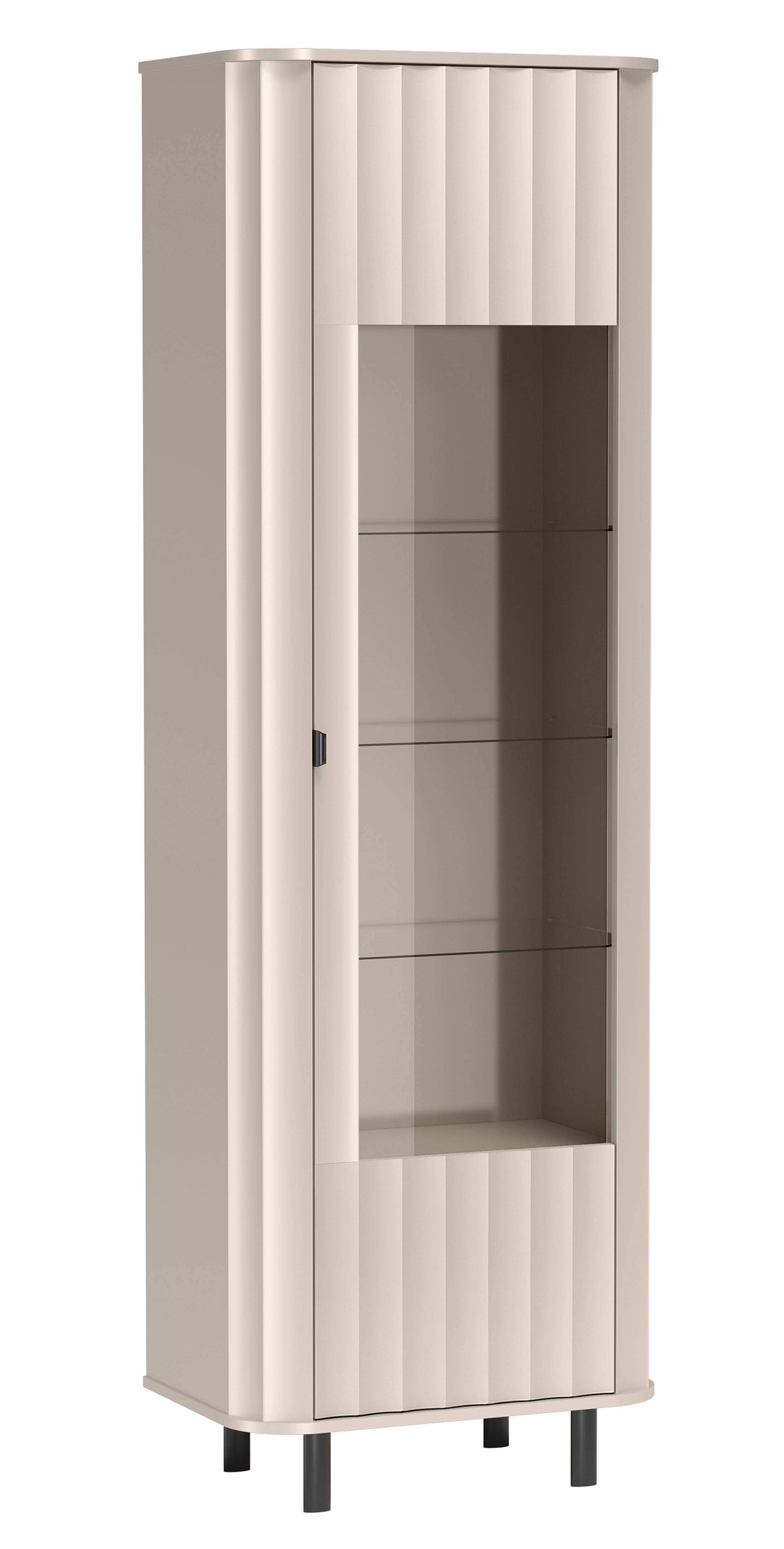 Witryna wysoka Novado jednodrzwiowa 65 cm kaszmir