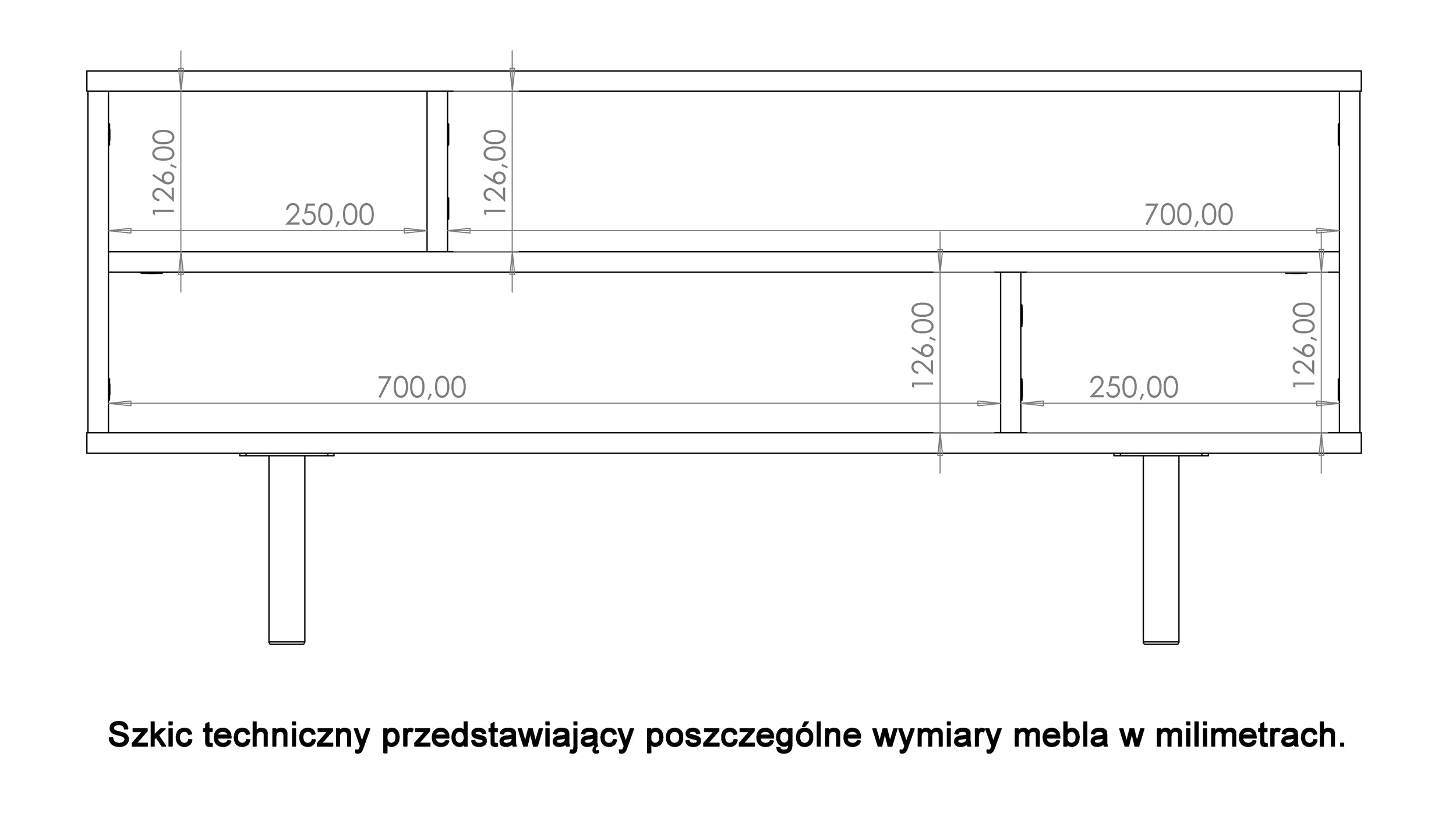 Ława kawowa Klazby 100x60 cm kaszmir