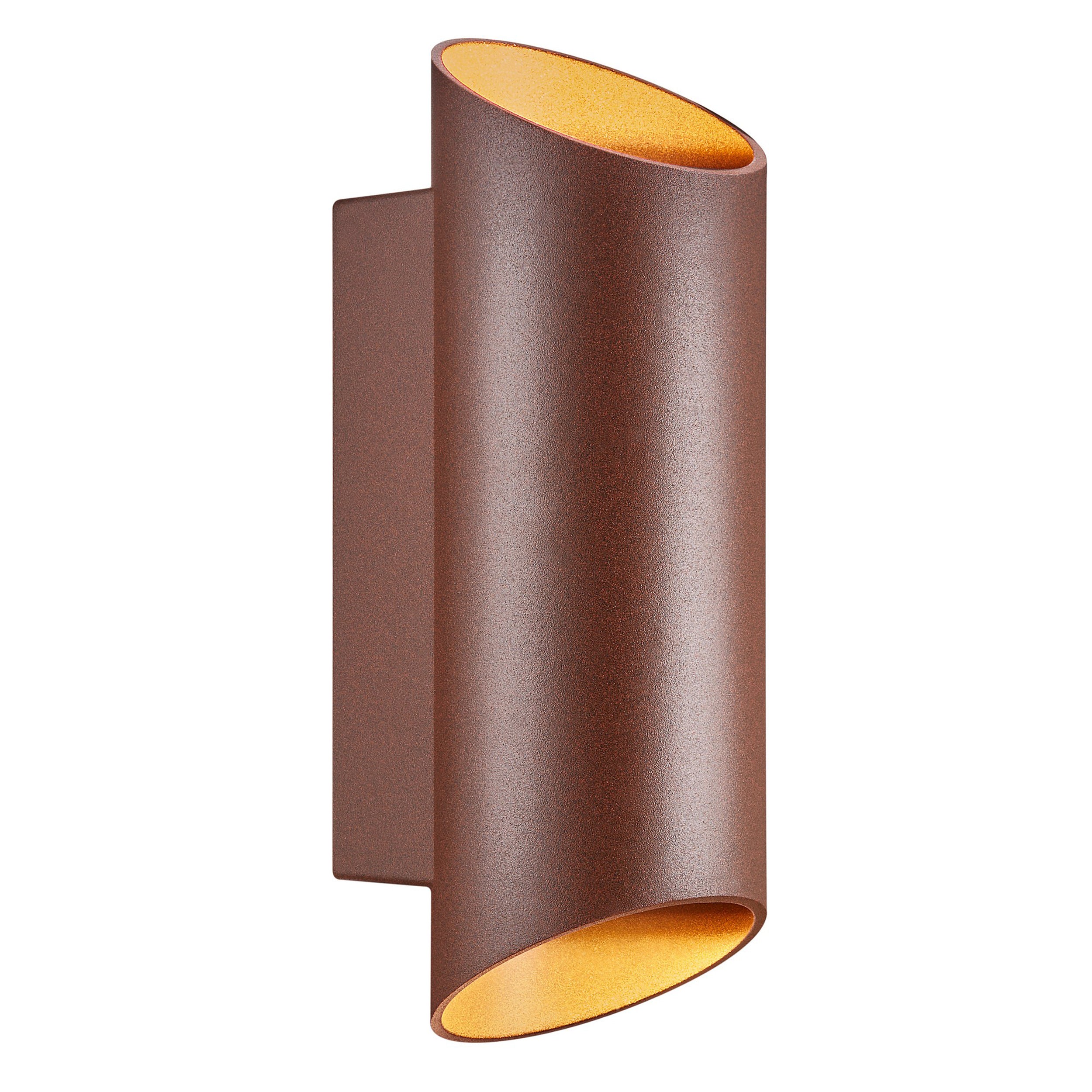 Kinkiet zewnętrzny Nico Round x2 rdzawy IP54