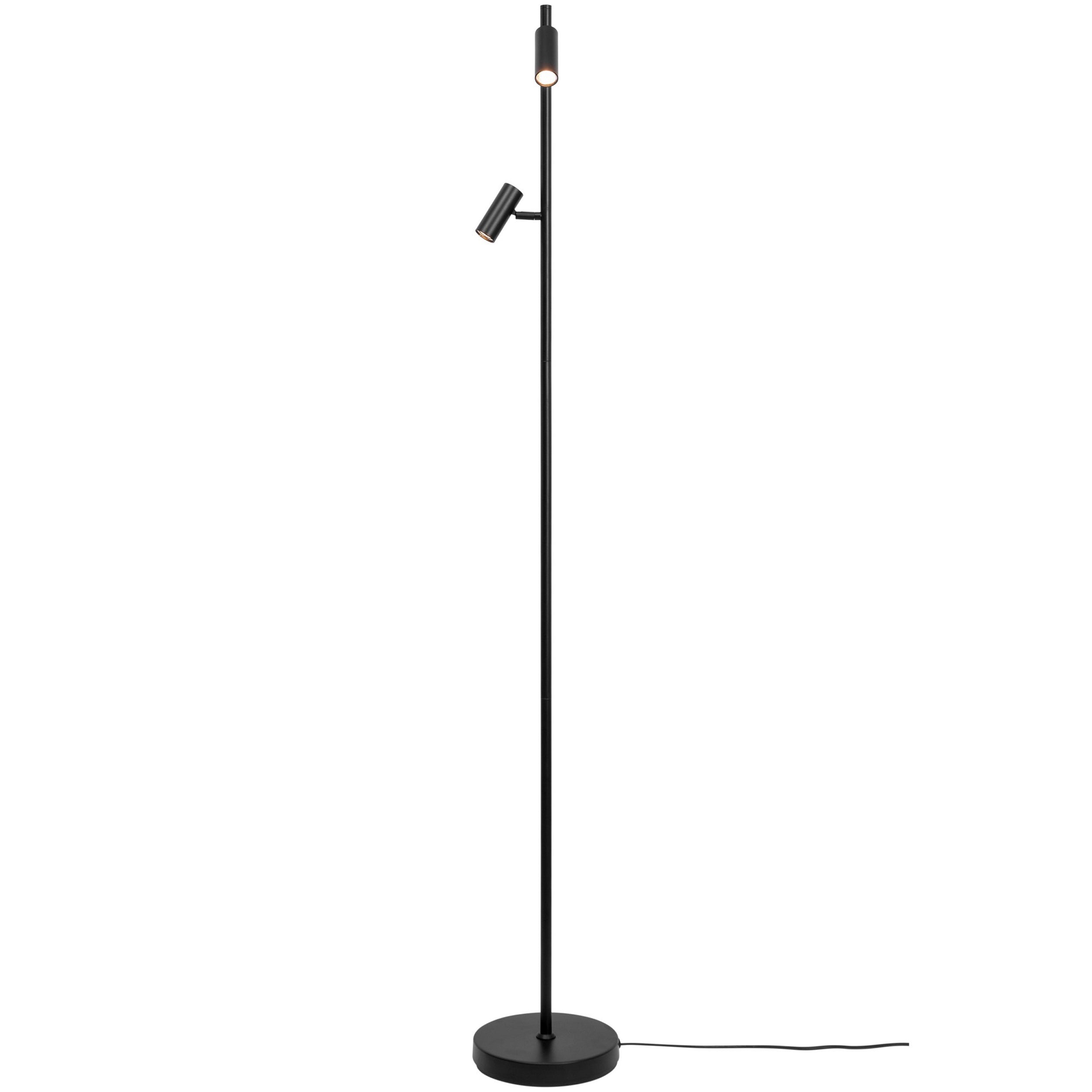 Lampa podłogowa Omari LED czarna z funkcja ściemniania