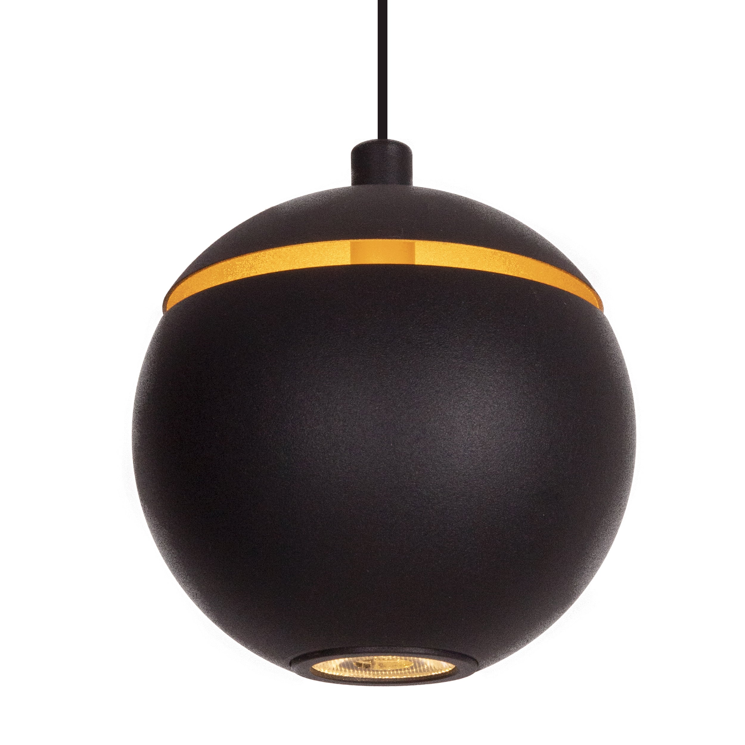 Lampa wisząca Cometshine czarno-złota