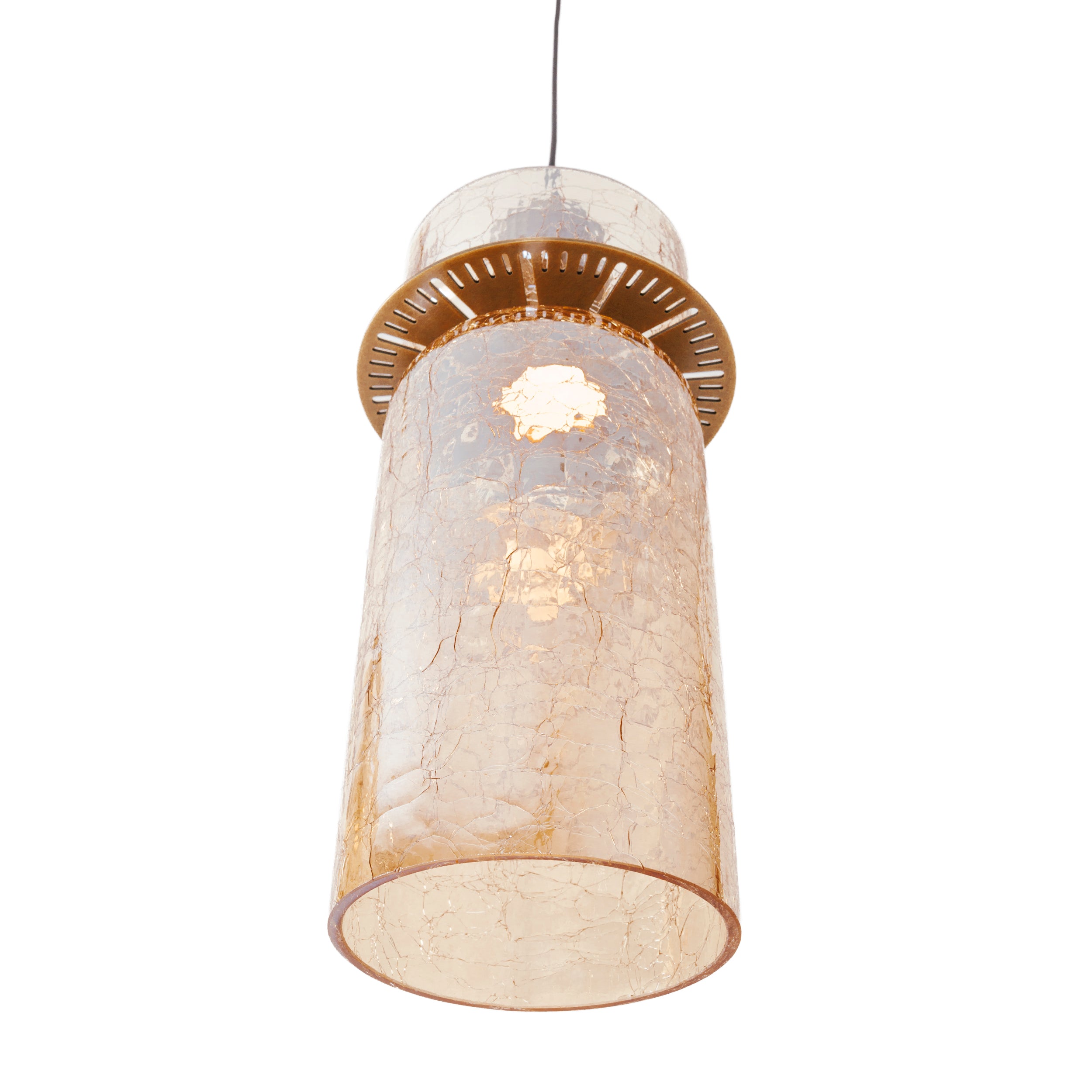 Lampa wisząca Signature bursztynowe szkło