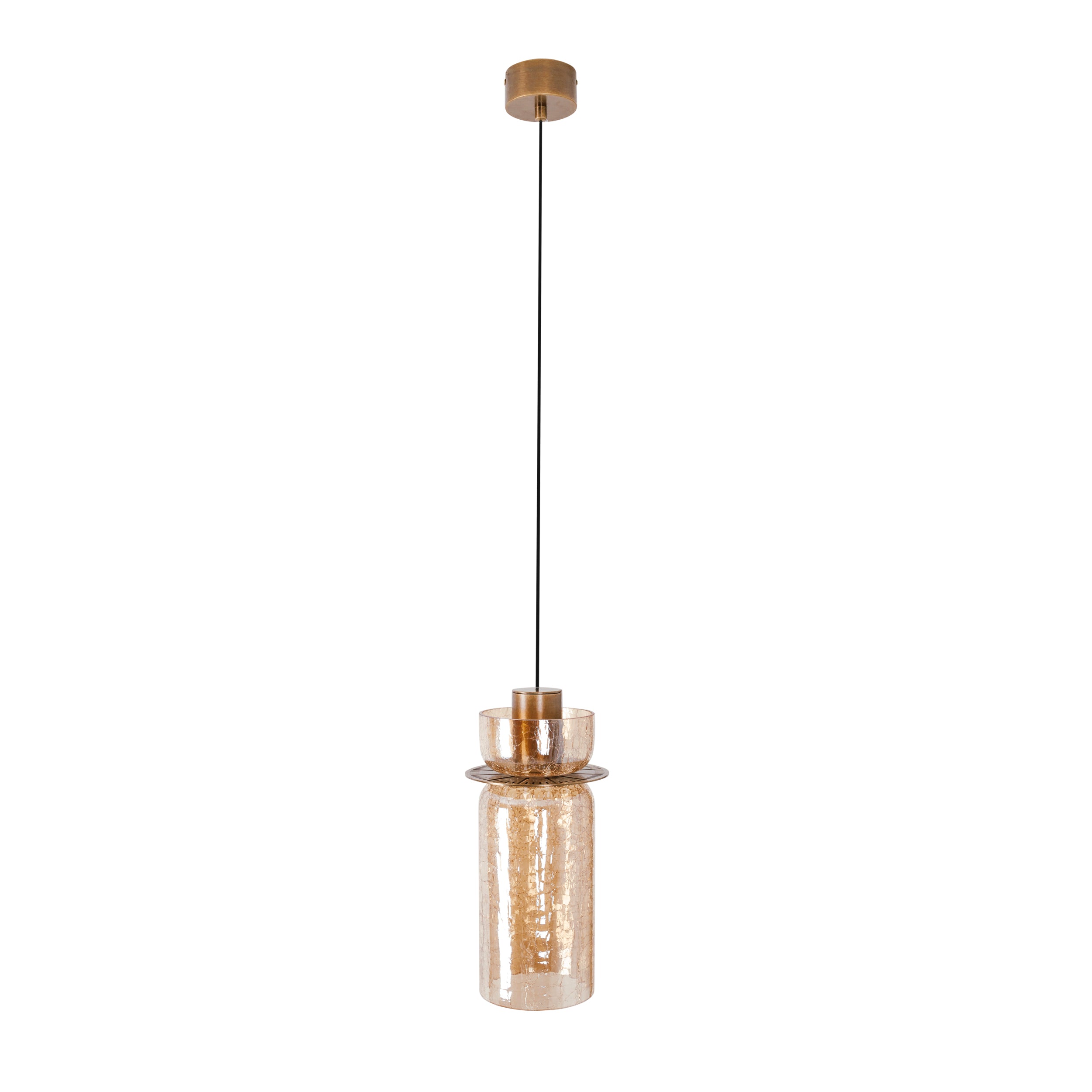 Lampa wisząca Signature bursztynowe szkło