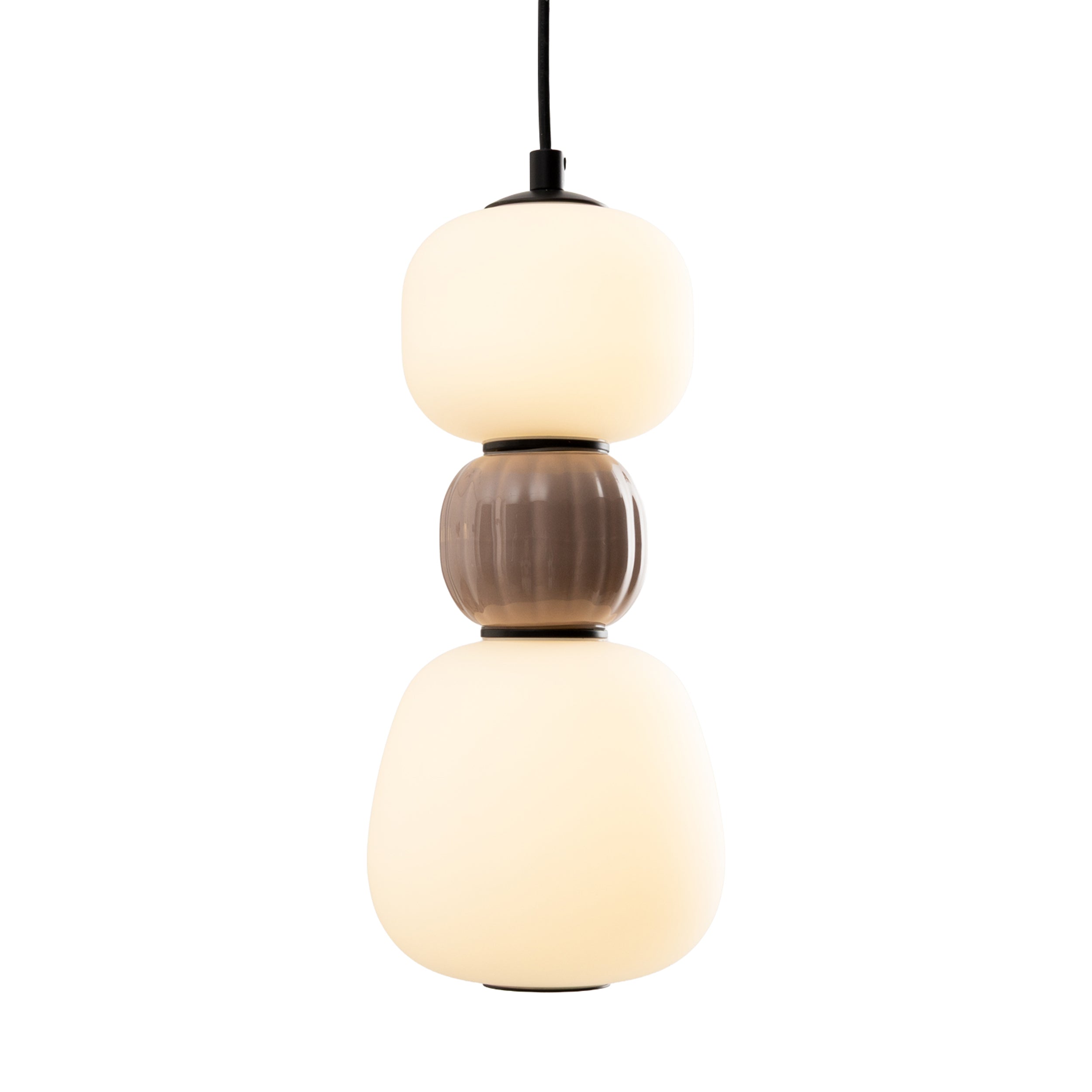 Lampa Wisząca LED Modern x2 brązowa