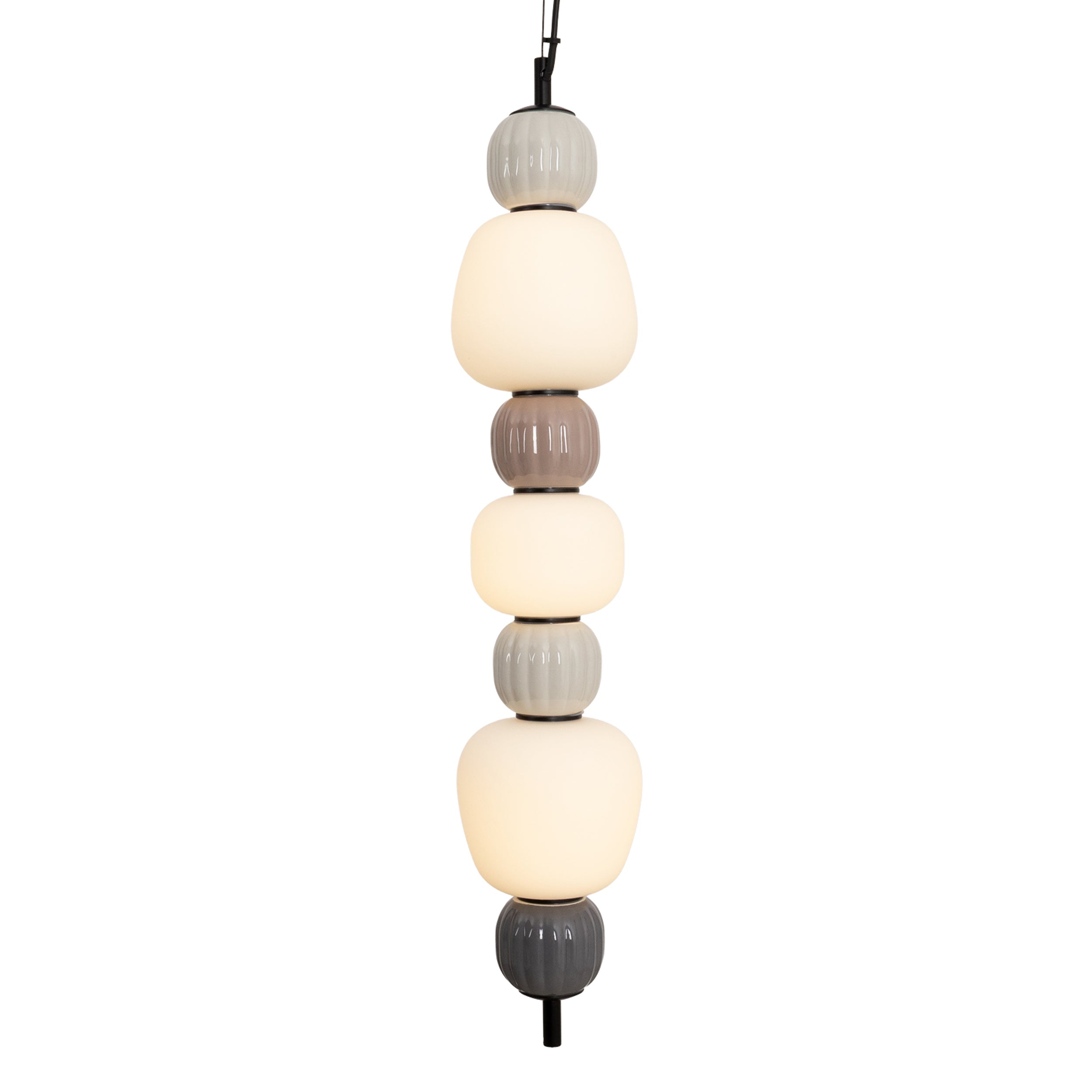 Lampa Wisząca LED Modern x3 brązowa